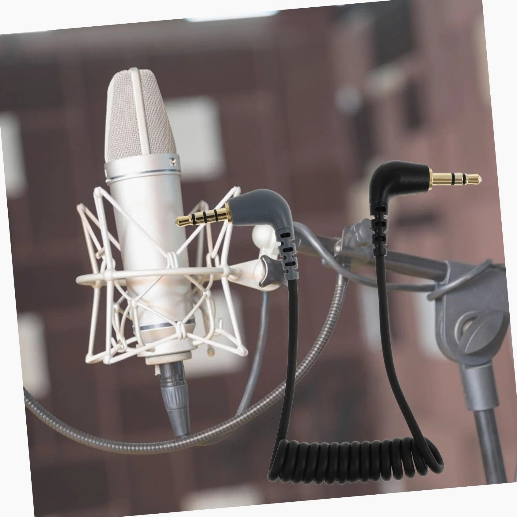 3pezzi Audio Per Microfono Adattatore Per Smartphone Design Resistente Connettori Placcati Per Registrazione Video