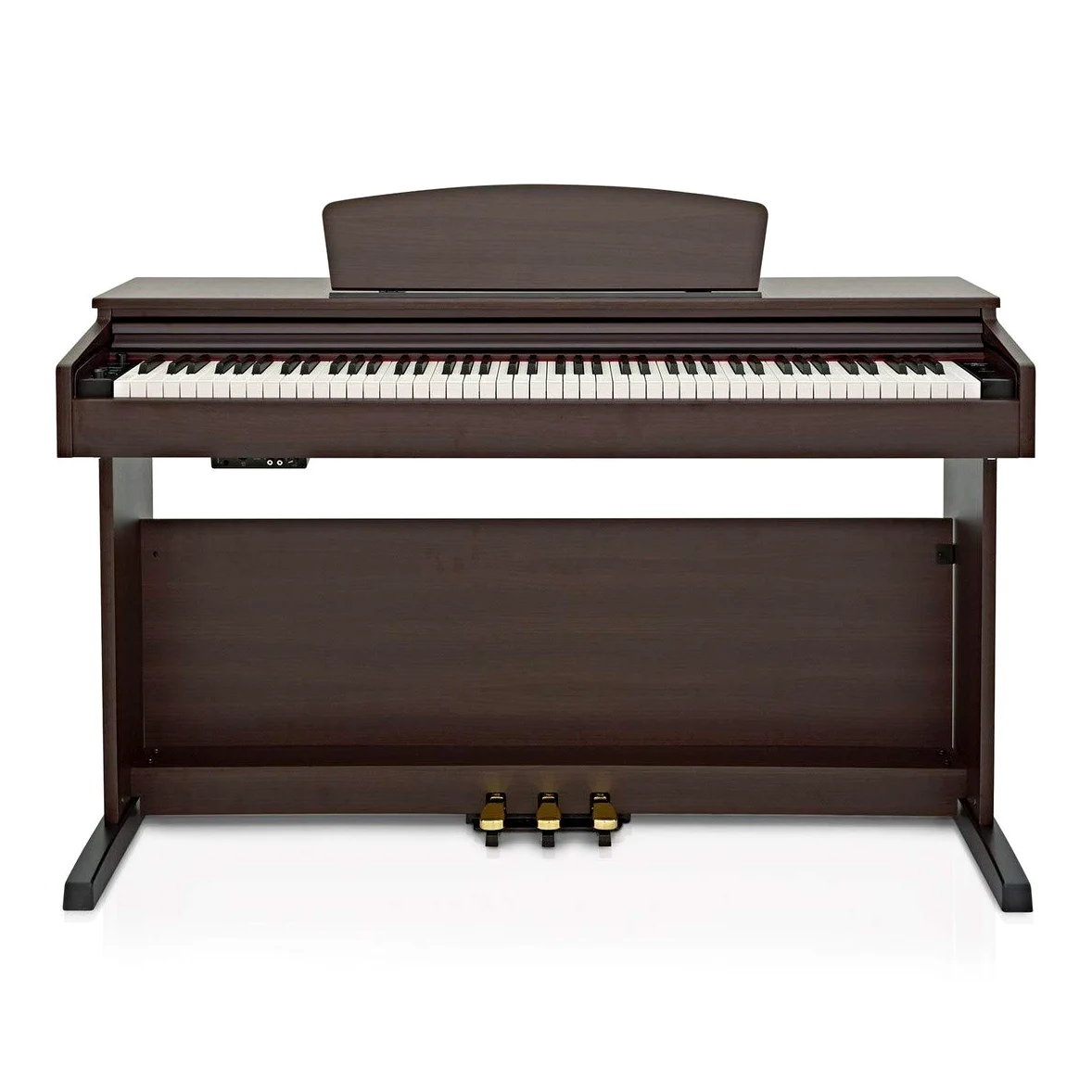 DP-10X Pianoforte Digitale di Gear4music + Accessori, Palissandro Scuro | 88 Tasti ad Azione Martelletto per un Jeu Espressivo, Registrazione USB e Memoria Interna, Metronomo e Modalità Apprendimento