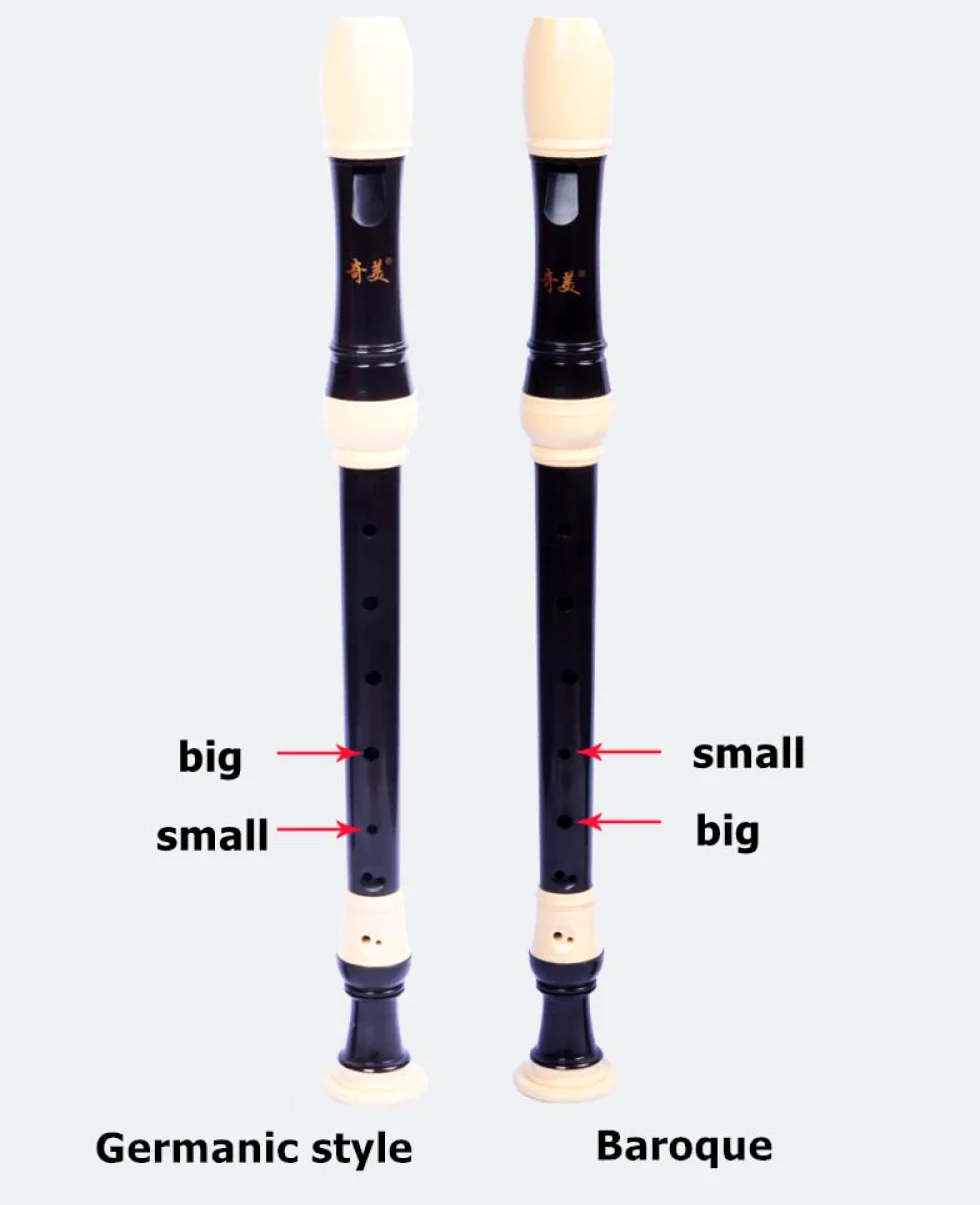 TsoLay Flauto principiante ABS Flauto Flauto Contralto Germanico e Barocco Clarinetto a 8 Fori Gaita F Chiave Flauto Verticale Strumenti Musicali Flauto per Principianti Strumento Musicale