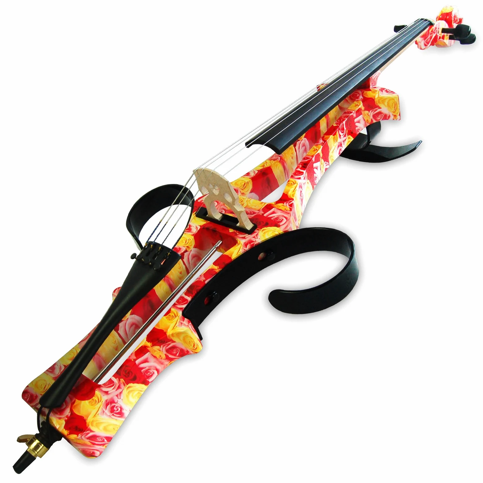 Aliyes Handmade Professionali Donne/Gril Legno Solido Violoncello Elettrico 4/4 Full Size Silenzioso Elettrico Violoncello Rosa