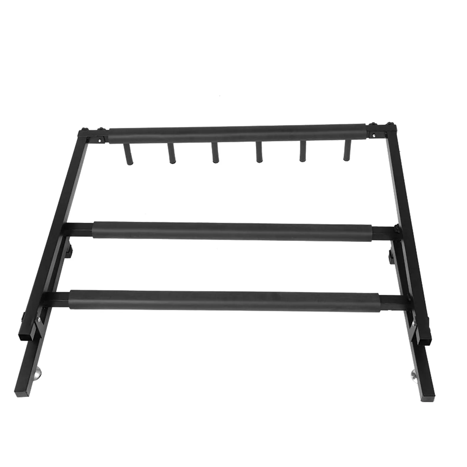 Robusto Supporto per Chitarra in Metallo, Imbottitura in Morbida Gomma, Struttura in Ferro, Organizer Porta Supporto per Chitarra in Metallo (5 teste), supporto chitarre