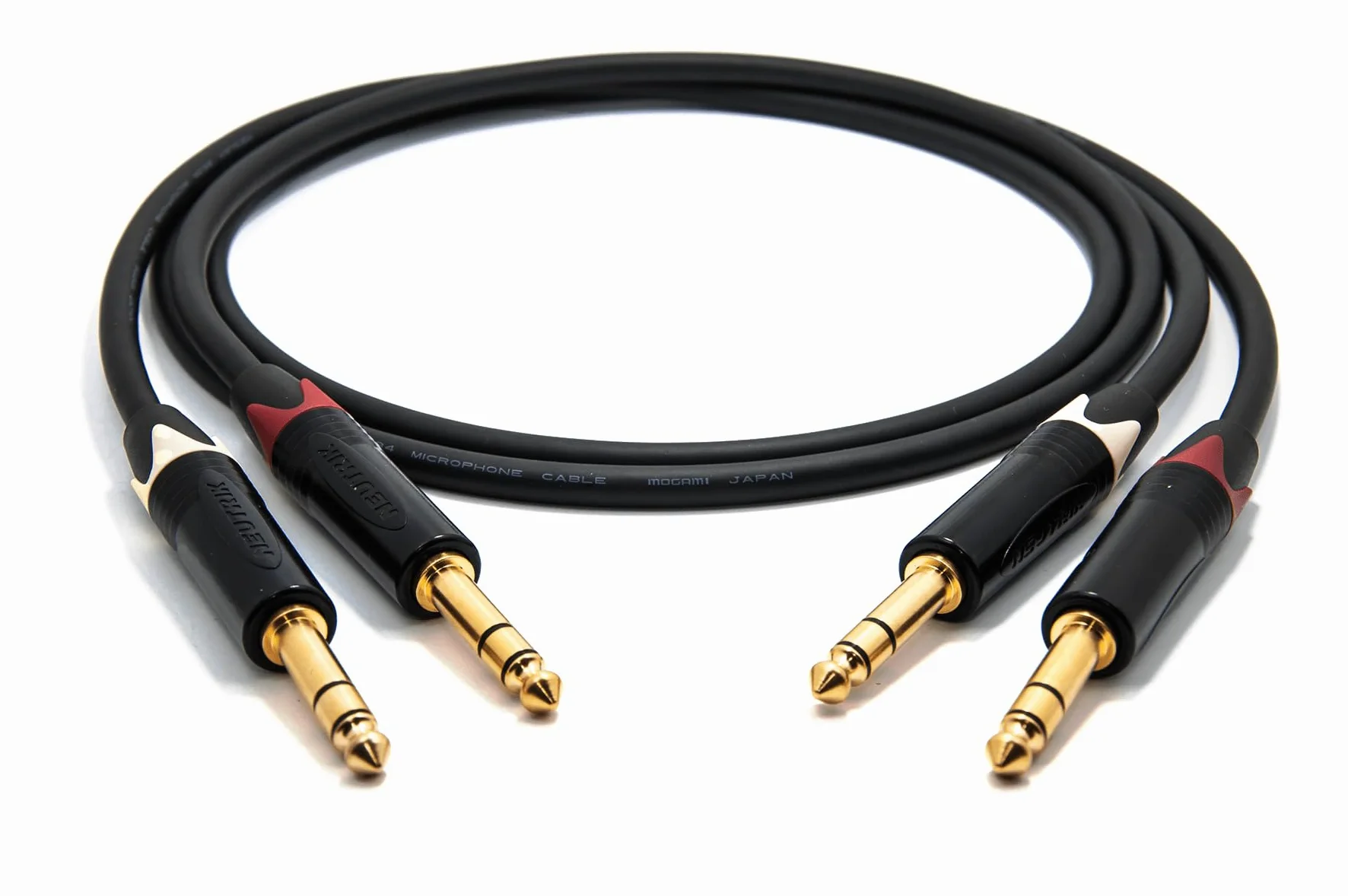enoaudio Mogami 2534 Quad Cavo Coppia (L,R) professionale bilanciato | Neutrik Gold 6,3mm TRS | HiFi - 2,0 m