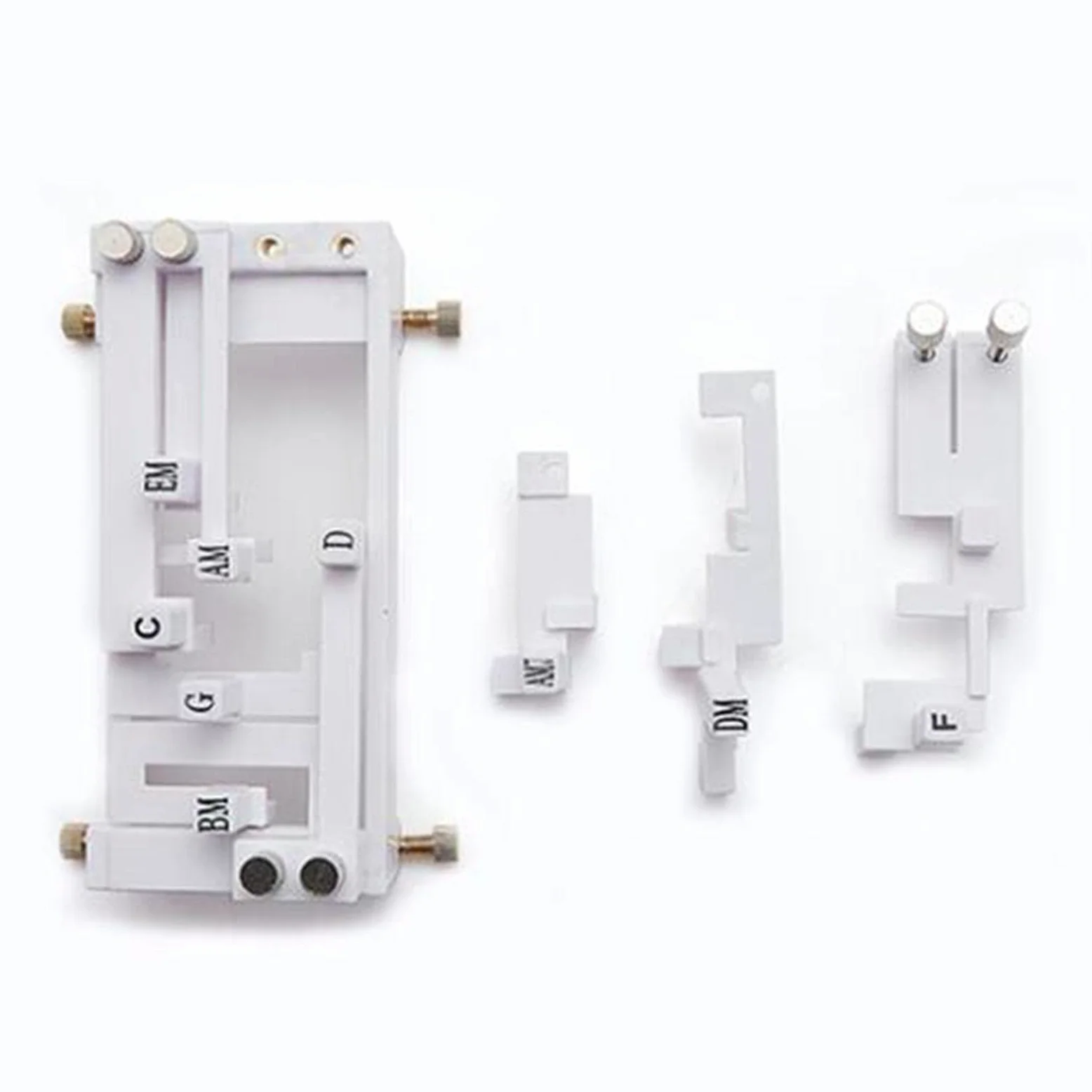 Teaching Aids per Chitarra Pratica Strumenti Assistenti Apprendimento Corde Accessori Funzionali in Plastica Adatto a Adulti Ragazzi, White