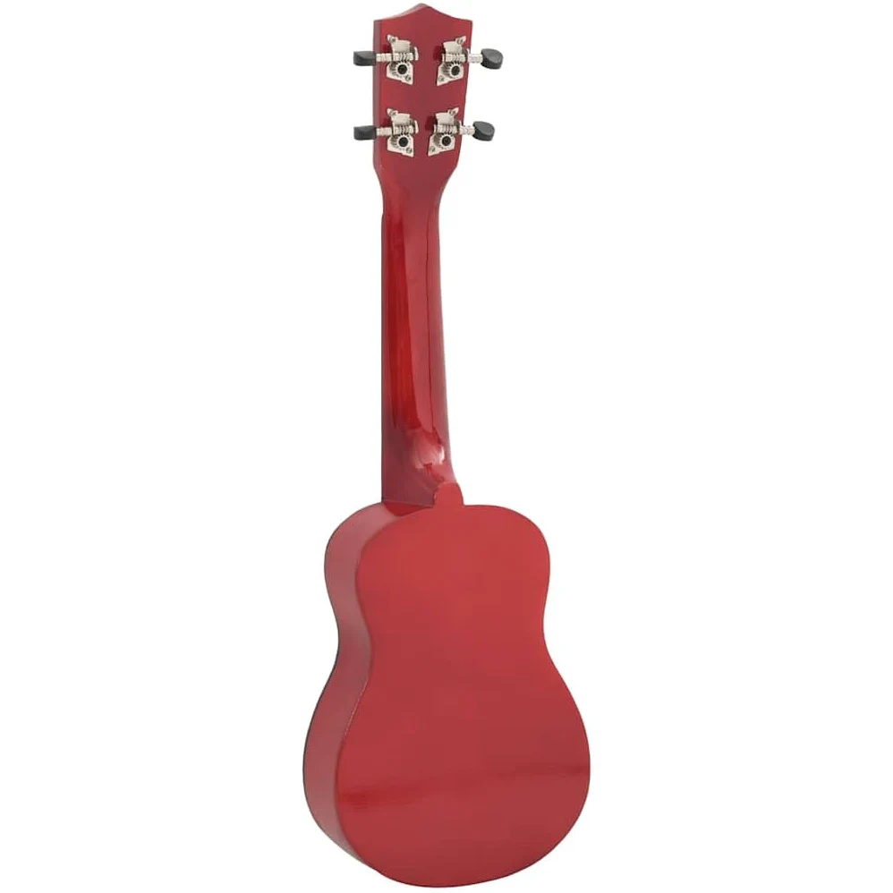 Ukulele soprano da 58,4 cm, set per principianti, con custodia e plettri, strumento musicale in legno di tiglio chiaro, per bambini e principianti