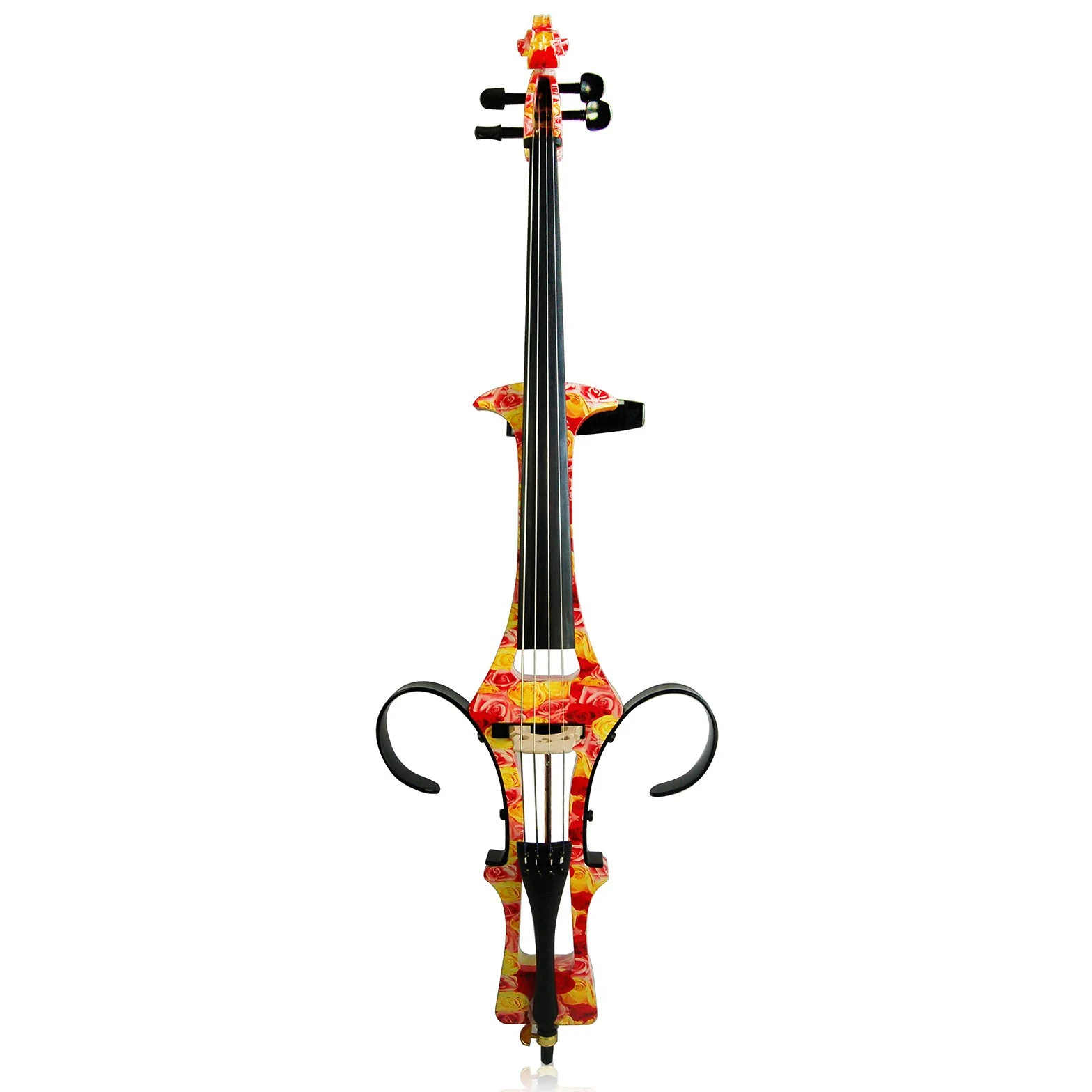 Aliyes Handmade Professionali Donne/Gril Legno Solido Violoncello Elettrico 4/4 Full Size Silenzioso Elettrico Violoncello Rosa