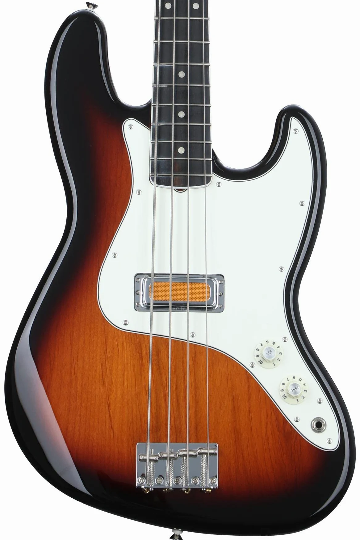 Fender Gold Foil Jazz Bass 2-Tone Sunburst EB Limited Edition Electric Bass Guitar with Deluxe Gig Bag