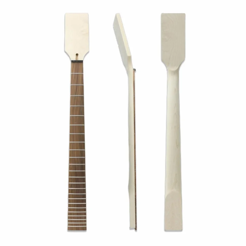 Yinfente Manico per chitarra basso 24fret 30 pollici Canada Manico in acero Con Palissandro Tastiera Blocco Intarsio Paddle Head Blank