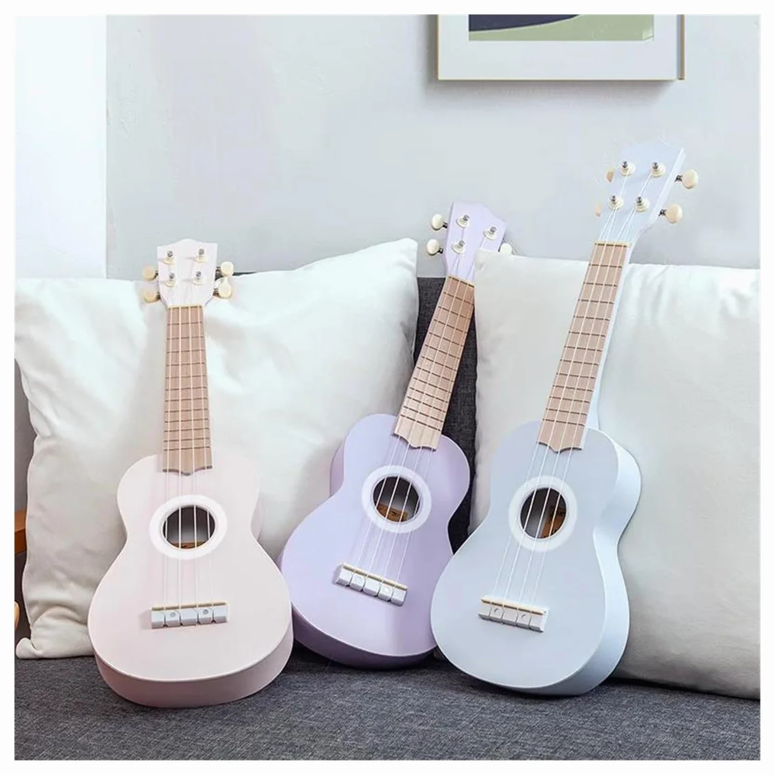 Chitarra Ukulele Professionale A Quattro Corde Da 23 Pollici Per Principianti Realizzata In Materiale ABS Ukulele