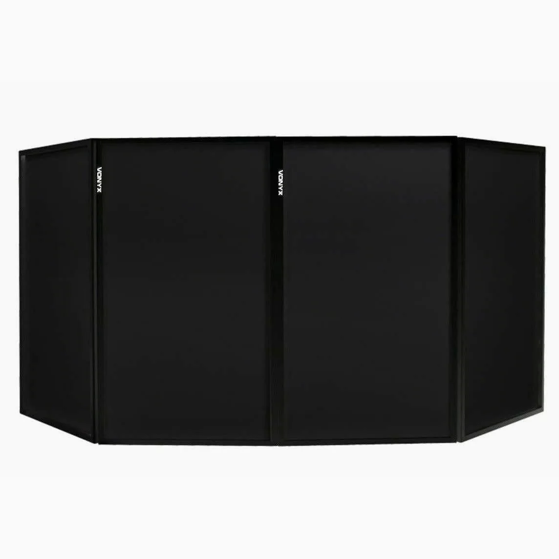 VONYX DB2 Cabina DJ - Pannelli di Ricambio, 4 Coperture in Lycra, Tessuto Nero Leggero, Facile da Installare, Finitura Professionale, Pannelli di Ricambio per Schermo DJ per Stand Mobile da Disco e