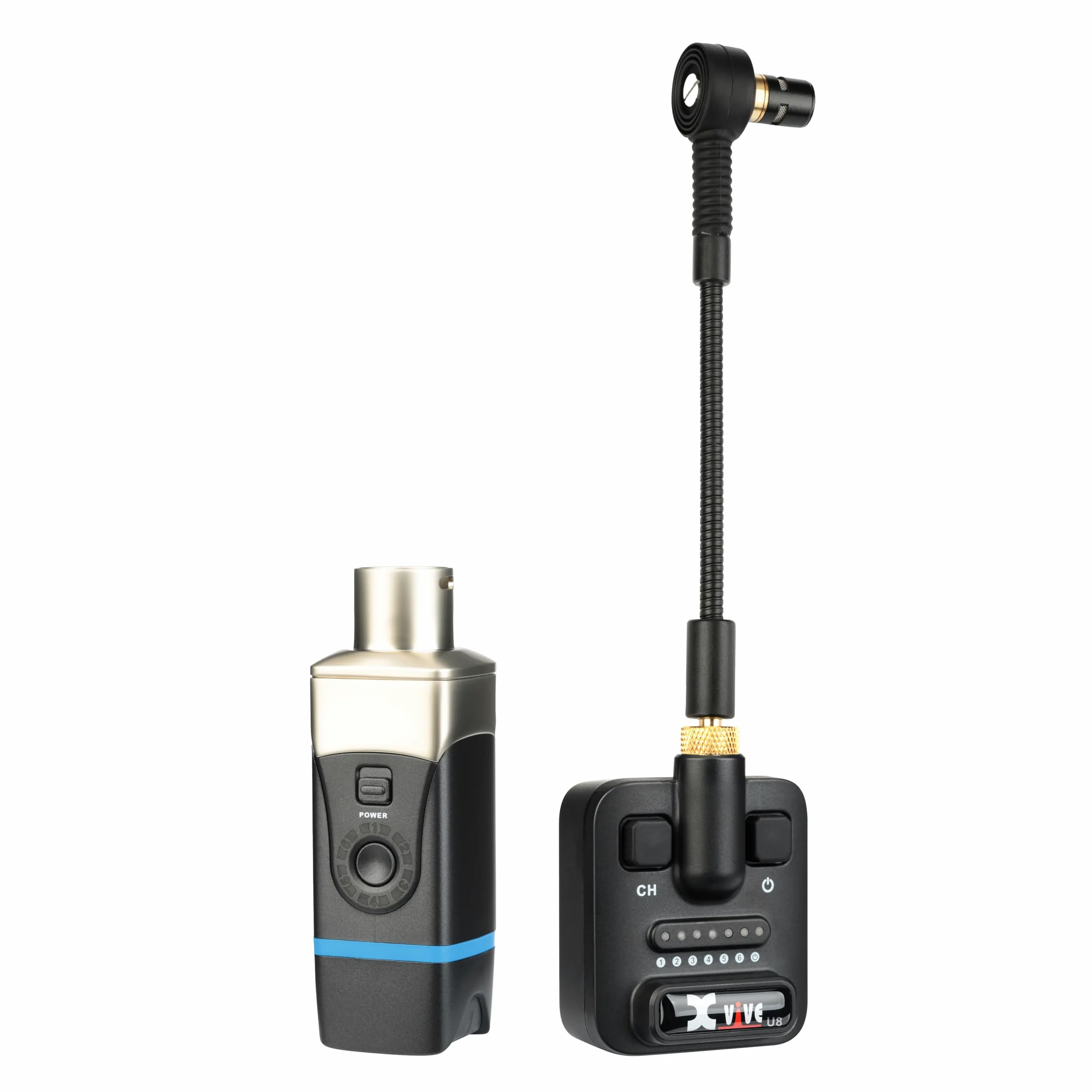 Xvive - U8 - Sistema microfonico wireless digitale per chitarre acustiche