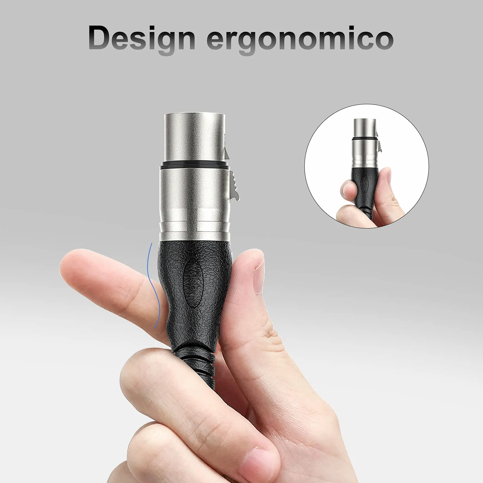 Cavo XLR Bilanciato 1M - 10 Colori, Professionale Microfono XLR Maschio a Femmina a 3 Pin per Registratore da Studio, Microfono, Sistema di Altoparlanti