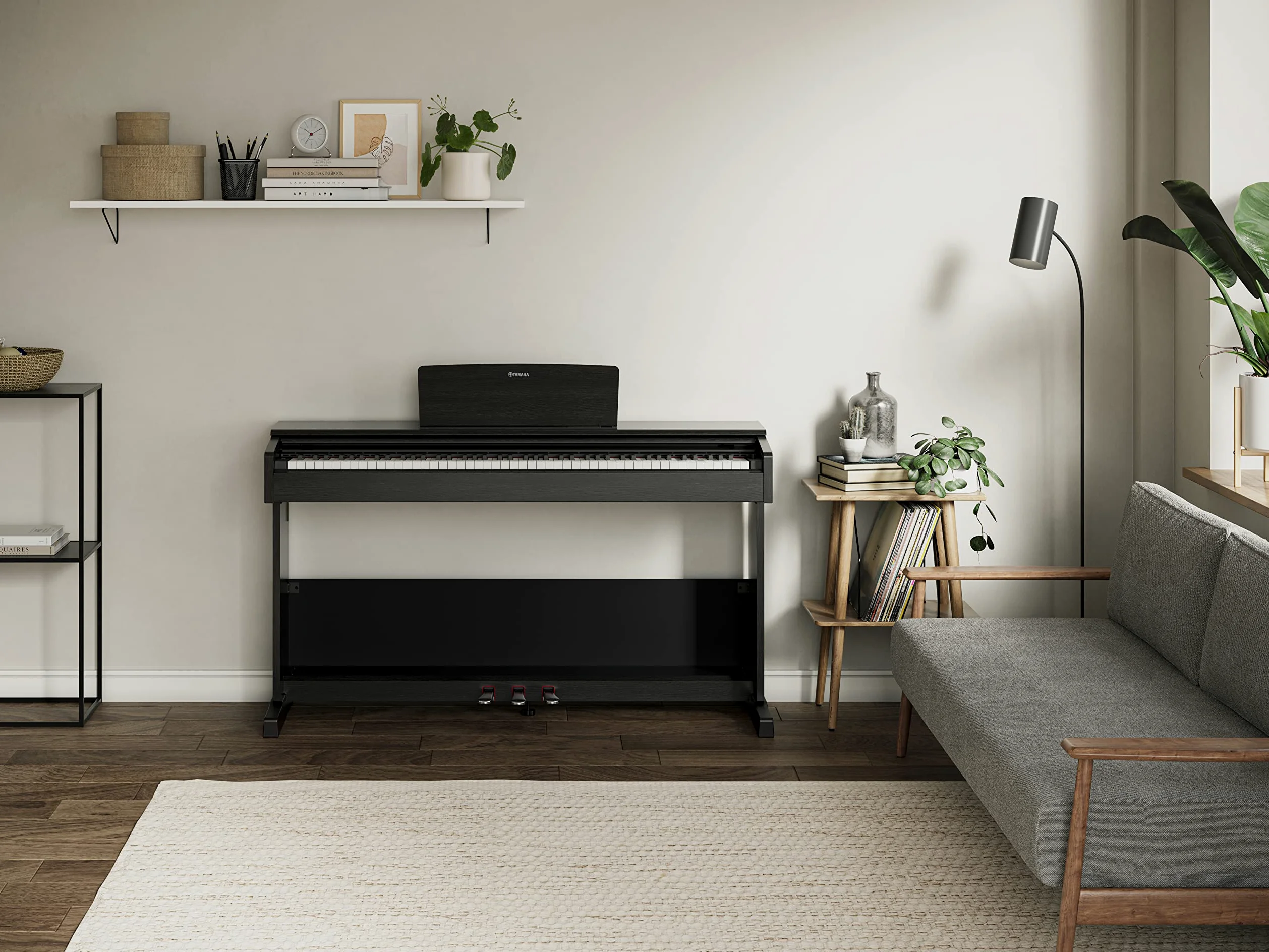 Yamaha ARIUS YDP-105 Digital Piano - Pianoforte Digitale da Casa per Principianti e Hobbisti, Design Classico ed Elegante, Suonabilità Autentica di un Pianoforte Acustico, Nero
