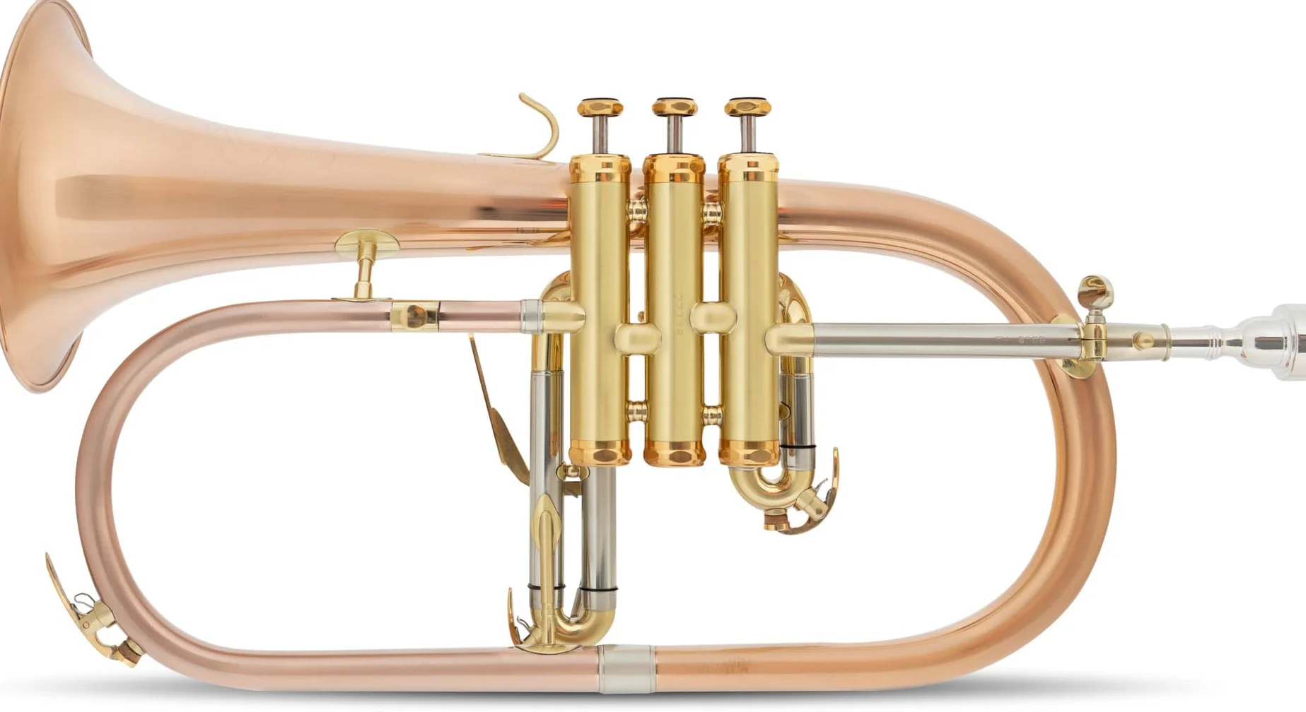 FH-60GB Flicorno - in bronzo fosforoso - accordatura: Bb - diametro campana: 152 mm - con custodia leggera - spazzolato e verniciato trasparente