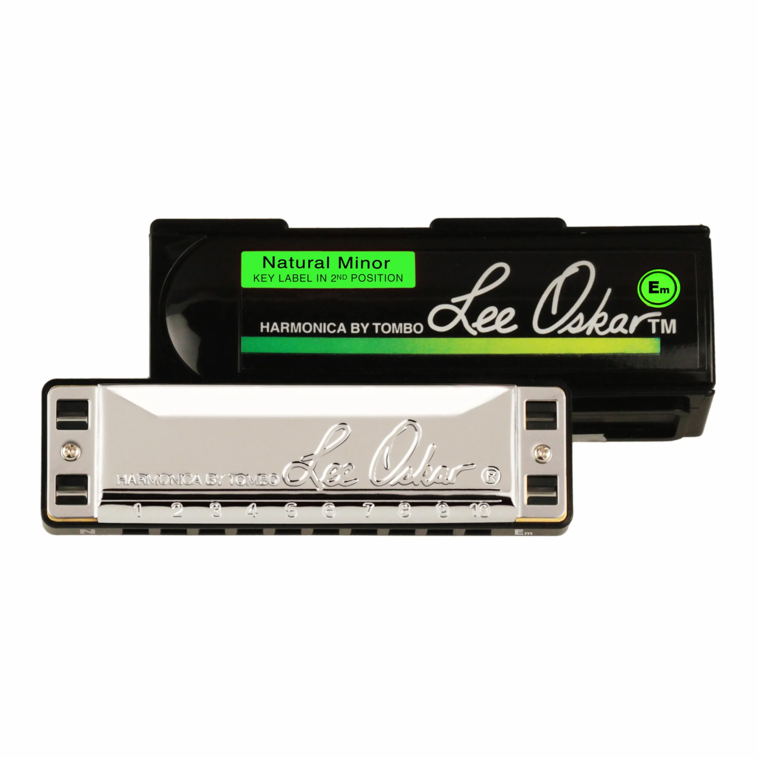 Armonica Lee Oskar Armonica in mi minore per musica etnica, folk, gitana, tango e musica dell'Europa orientale - diatonica a 10 fori - piastre delle ance in ottone - custodia in plastica inclusa