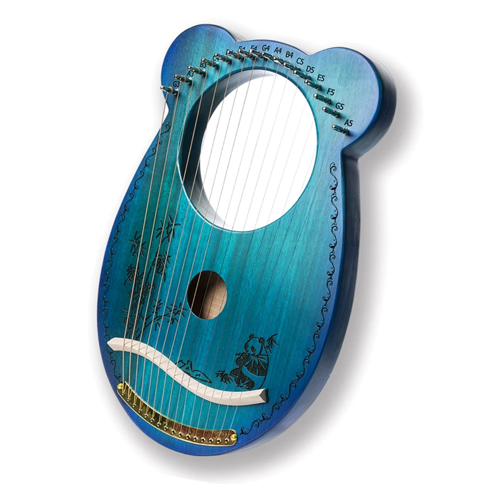 Lyre Harp Strumento Musicale A 16 Corde Mini Arpa Strumento Musicale A Lira Portatile per Principianti