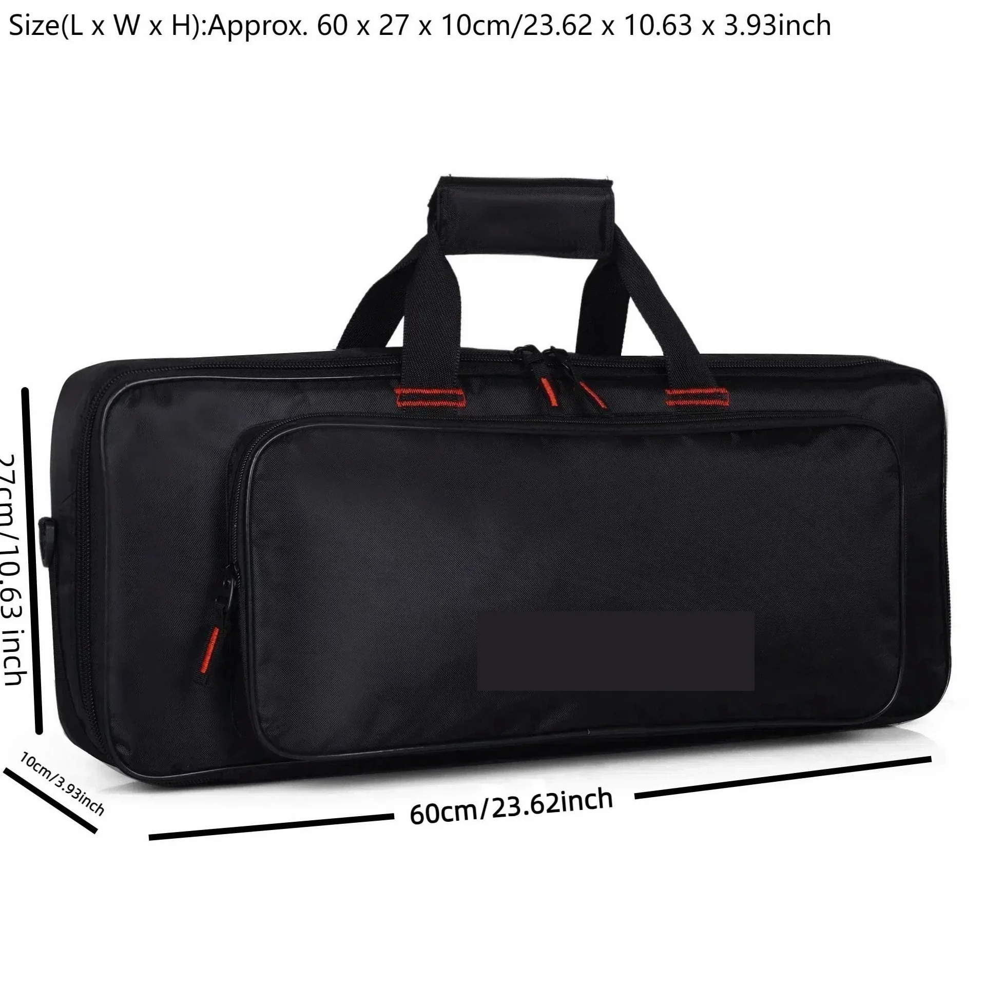 Custodia Da Trasporto for Tastiera A 37 Tasti Impermeabile Oxford | 60x27,5x10 cm 23,6''X10,8"x3,9"