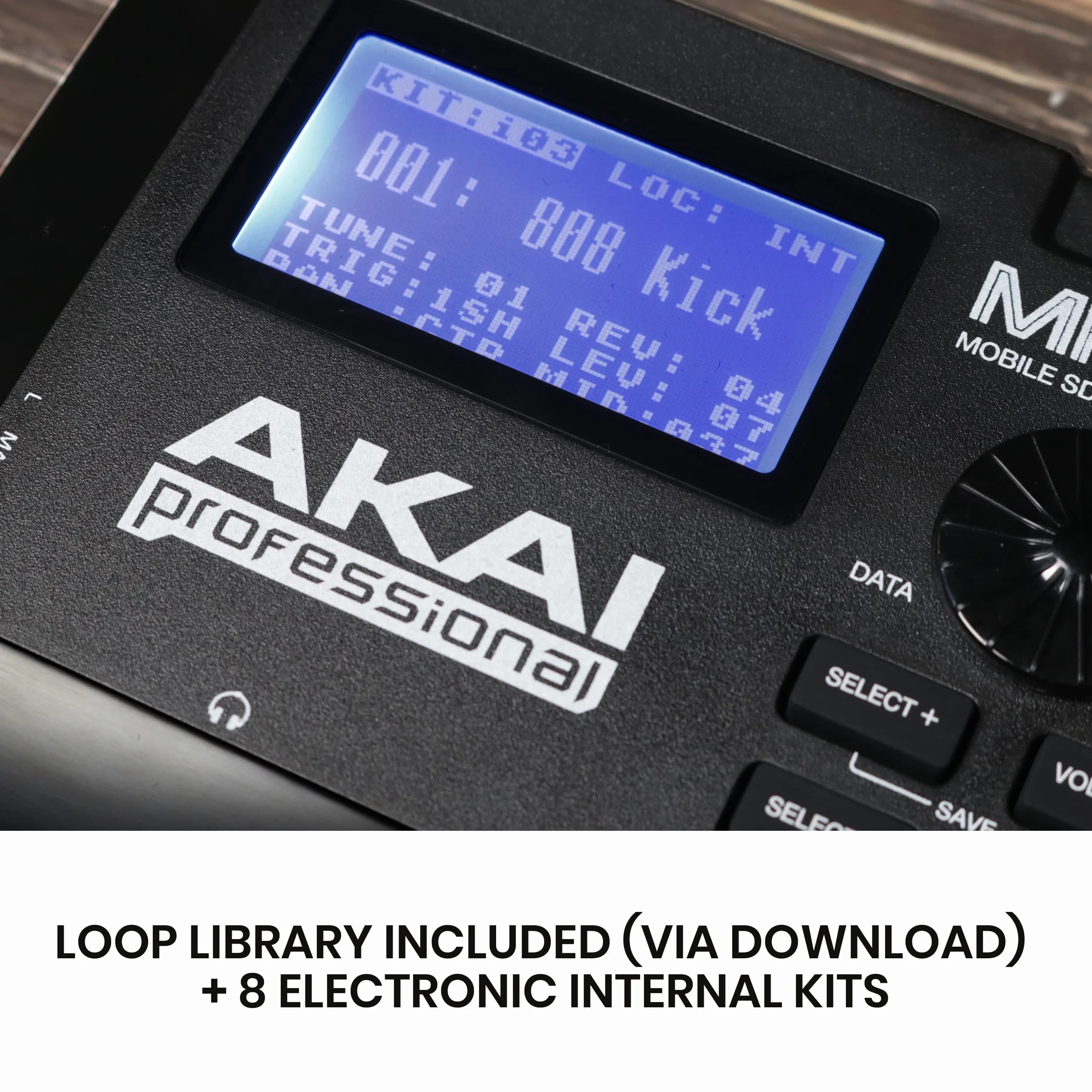 Akai Professional MPX8 - Campionatore MIDI Controller con Libreria di Suoni, Campioni e Software Sample Kit Editor