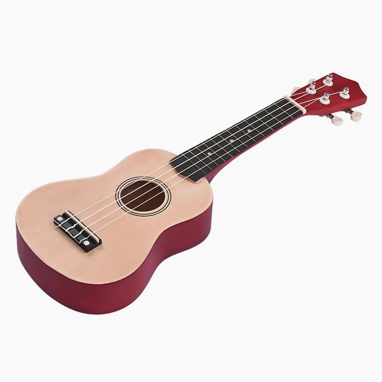 Ukulele Acustico In Tiglio Da 21 Pollici Con Borsa Per Il Trasporto, Corde Per Ukulele, Plettri, Accordatore Ukulele per Principianti