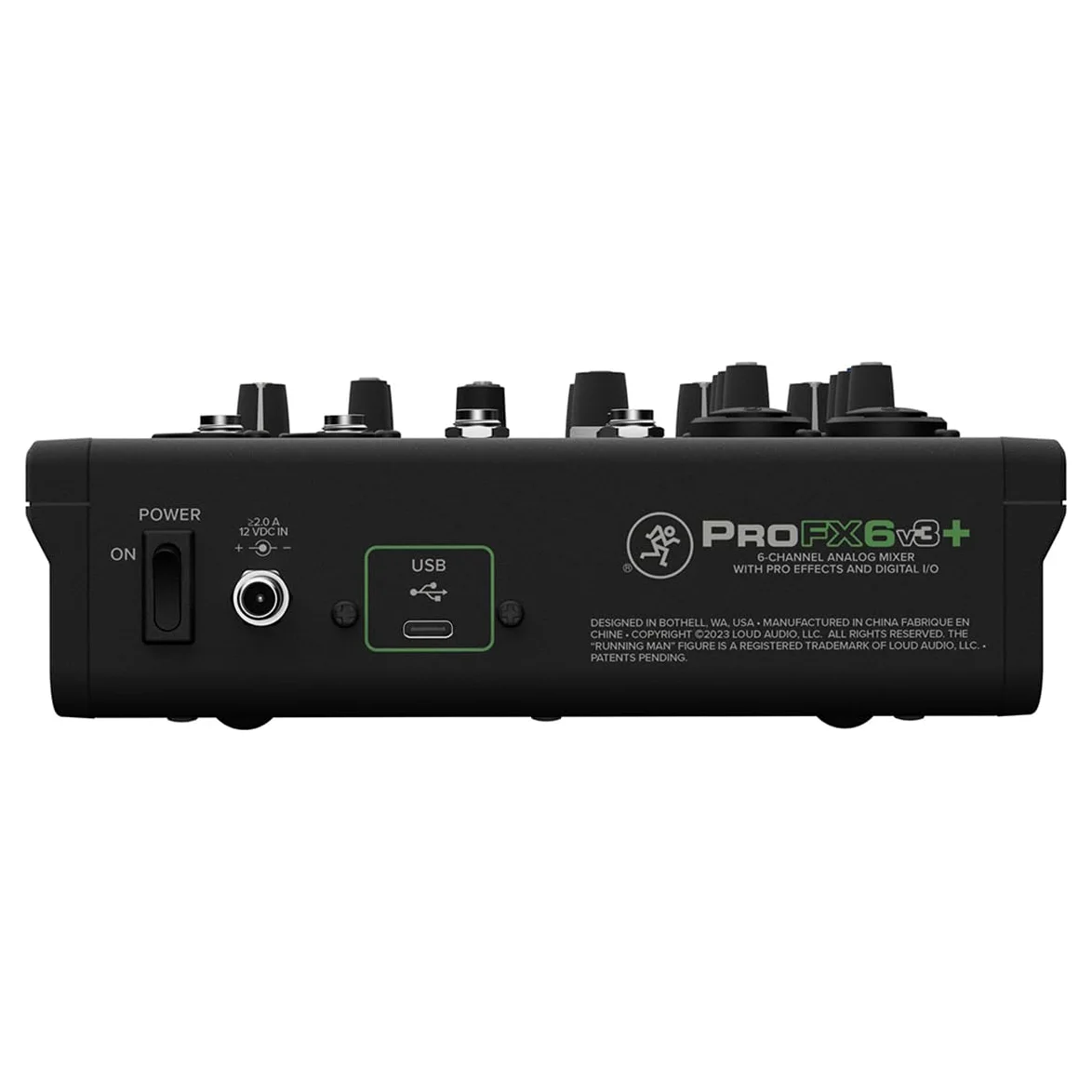 Mackie Mixer analogico a 6 canali serie ProFX6v3+ per registrazioni di qualità da studio e live streaming con modalità FX avanzate, registrazione USB e Bluetooth