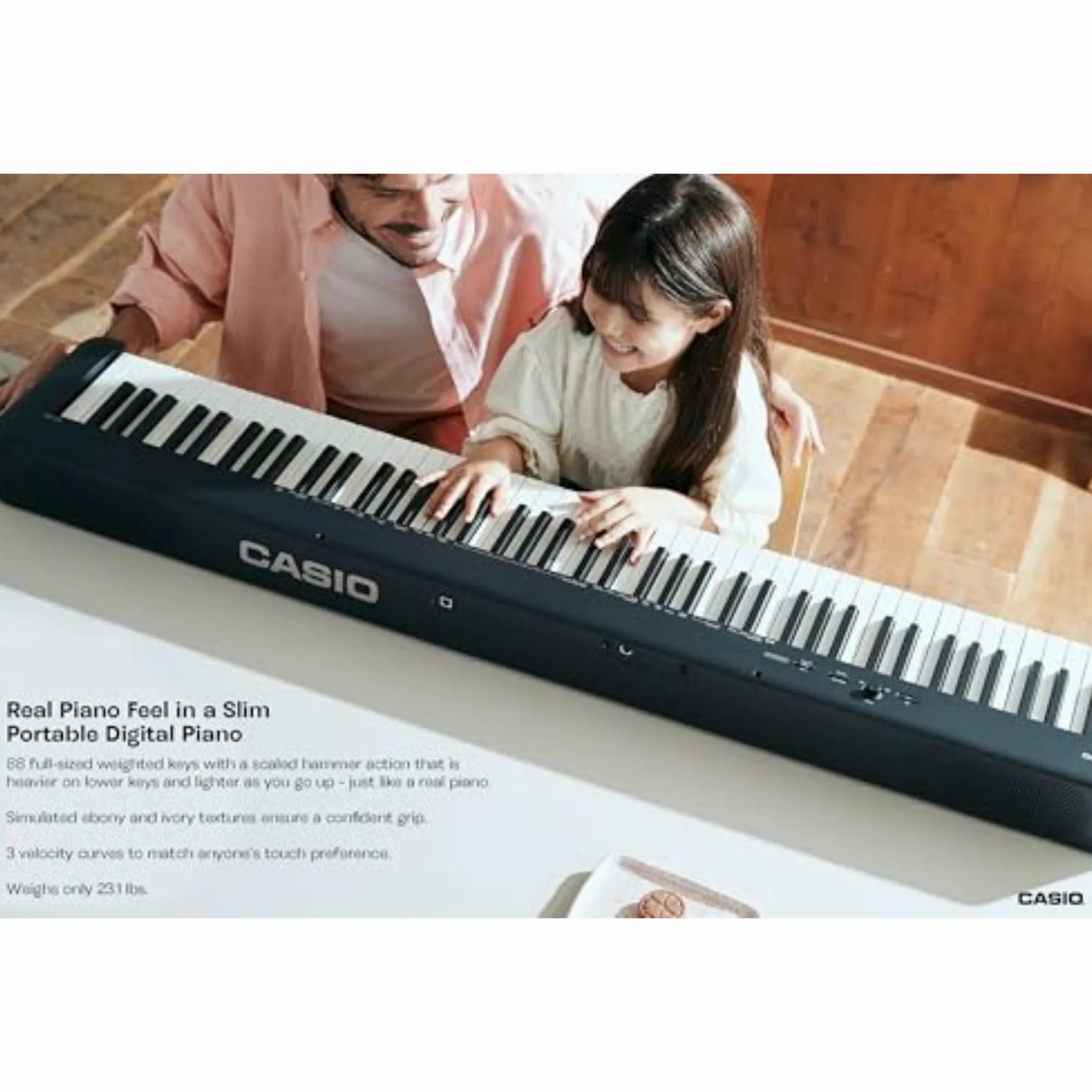 Casio CDPS160 - Pianoforte digitale compatto, colore: Nero