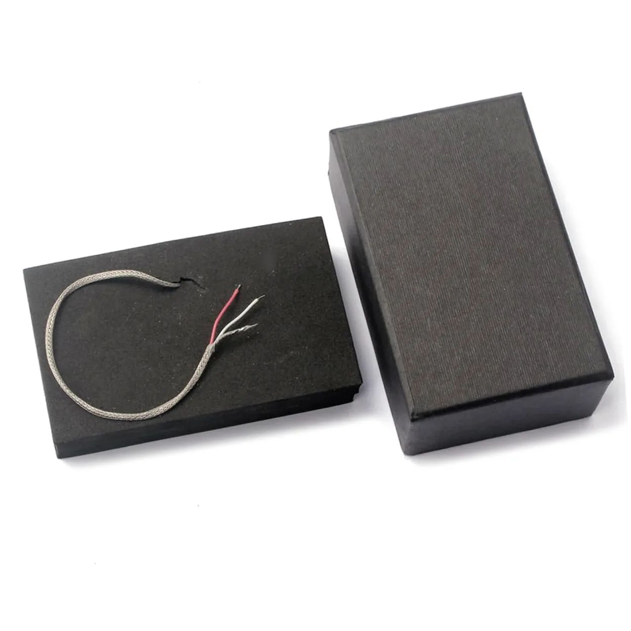 Pickup Ponte per Chitarra Elettrica Nero Gma02 Alnico 5 | 5 Magneti, Coperture per Pickup al Manico Incluse, Stile Vintage, per Basso e Strumenti Elettrici