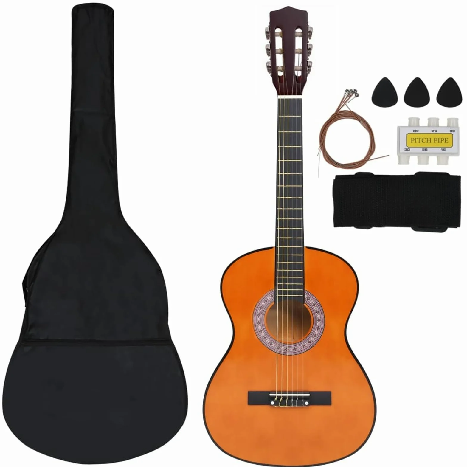 Set Chitarra Classica 8 pz per Principianti 3/4 36",Arte e Svago,Hobby e Arti Creative,Strumenti Musicali,Strumenti a Corda,Chitarre-70121