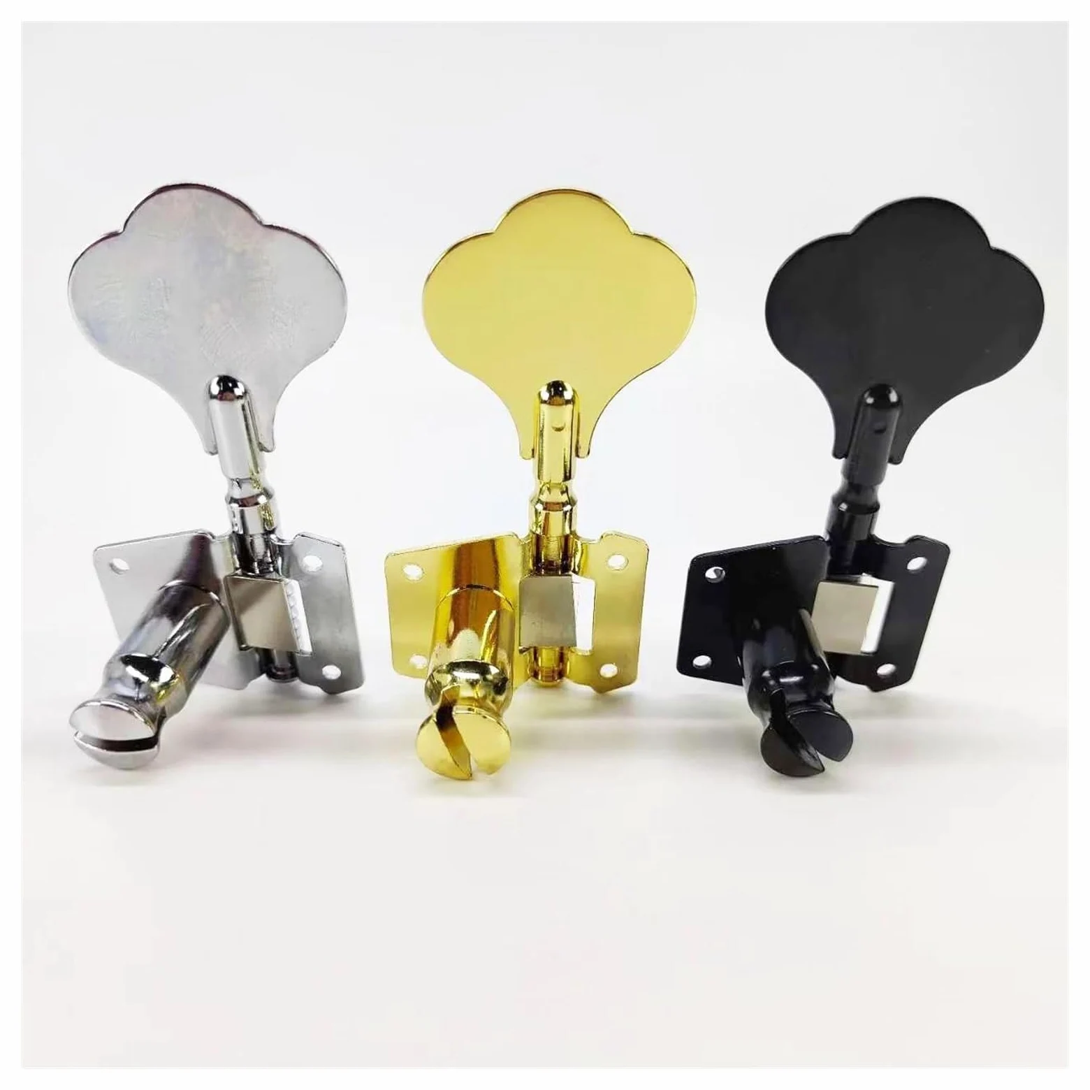 Accessori Per Sintonizzatore Per Chitarra Perni Per Chitarra Per Principianti Professionali A 4 Corde Per Basso Elettrico | Manopola per accordatura chitarra (argento 1L4R)