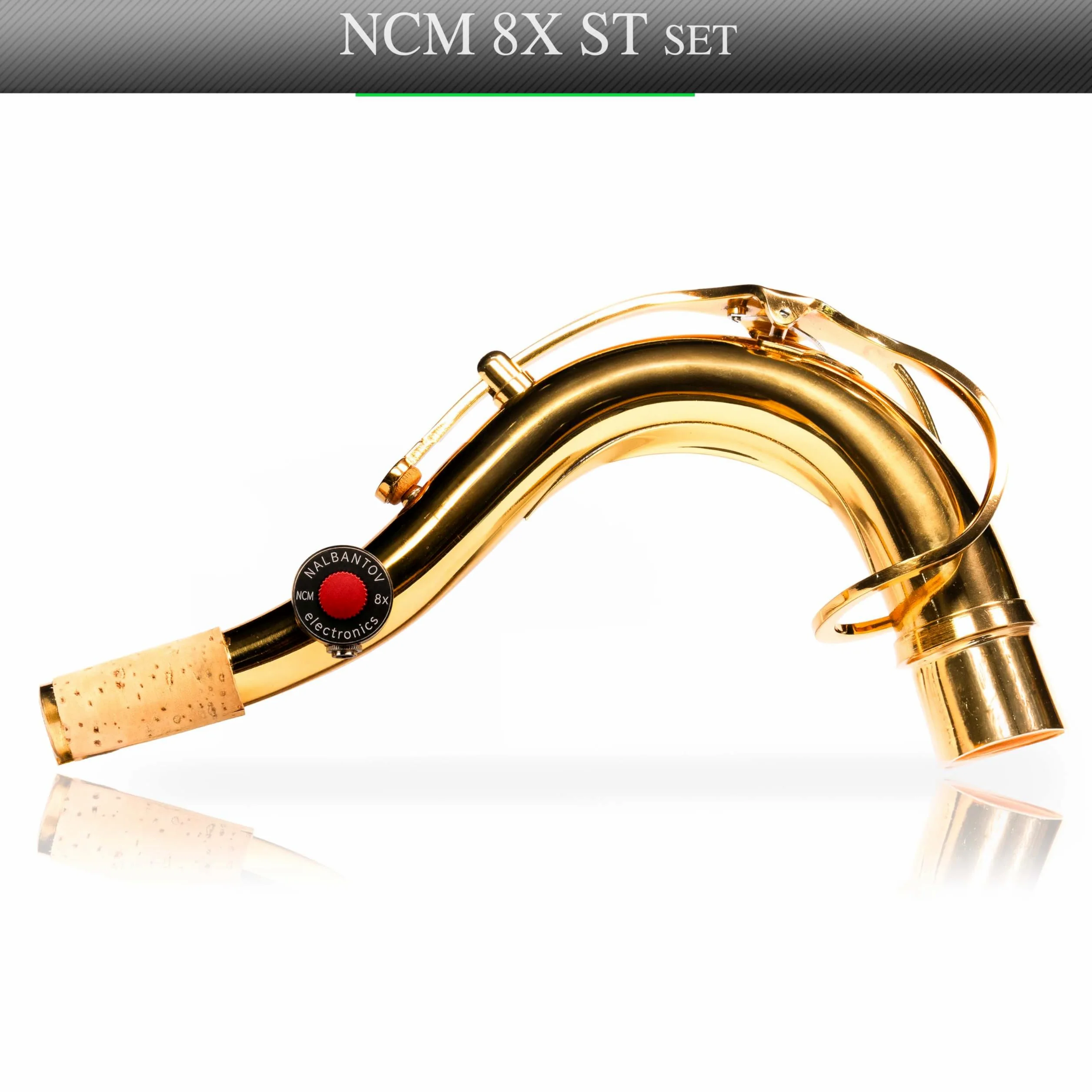 Sassofono tenore microfono Nalbantov NCM 8X ST set | pickup System, cavo, collo