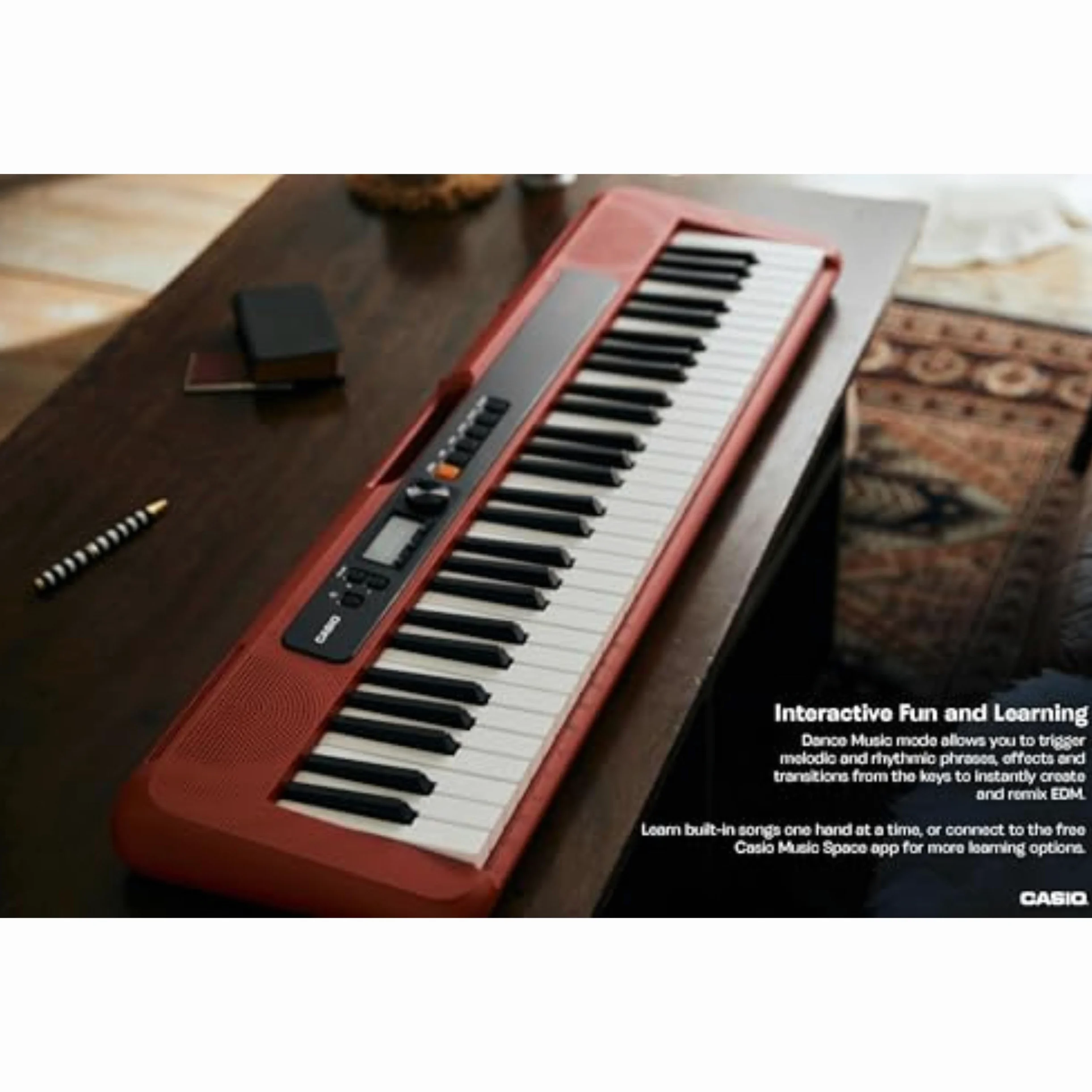 Casio Casiotone, 61-Key Portable Keyboard (CT-S200RD)