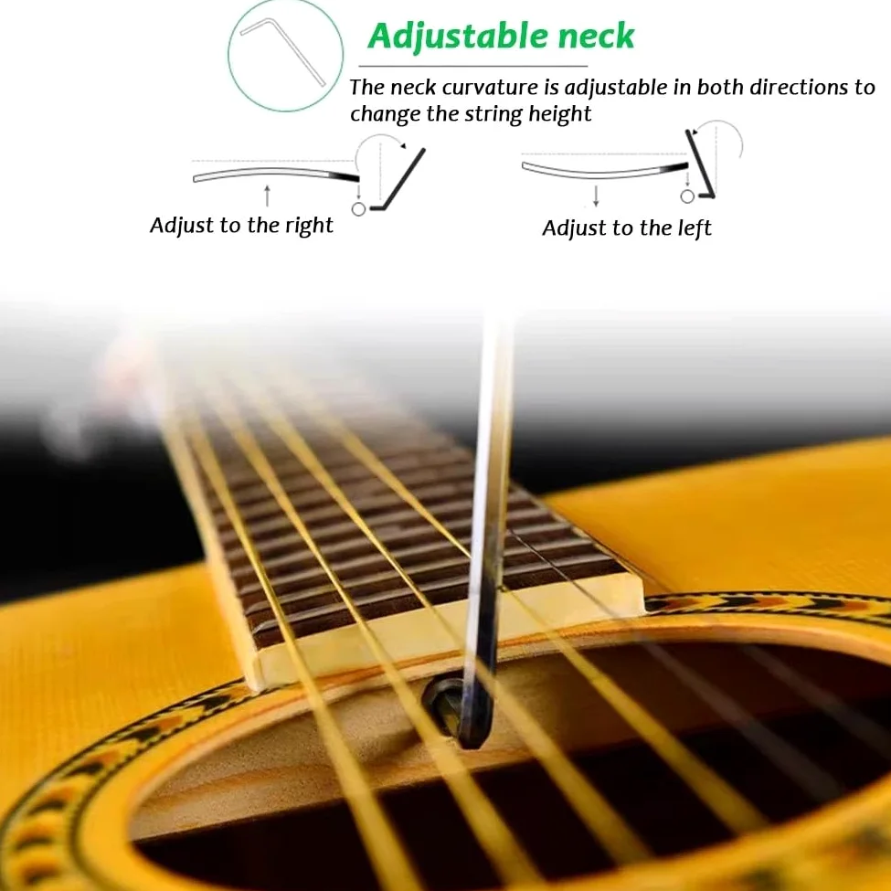 Chitarra Acustica Elettrificata Da 41 Pollici, Chitarra Acustica Full-size Con Spalla Mancante, Tavola Armonica In Abete Massello, Fondo E Fasce In Mogano, Ottime Prestazioni(Natural wood colo)