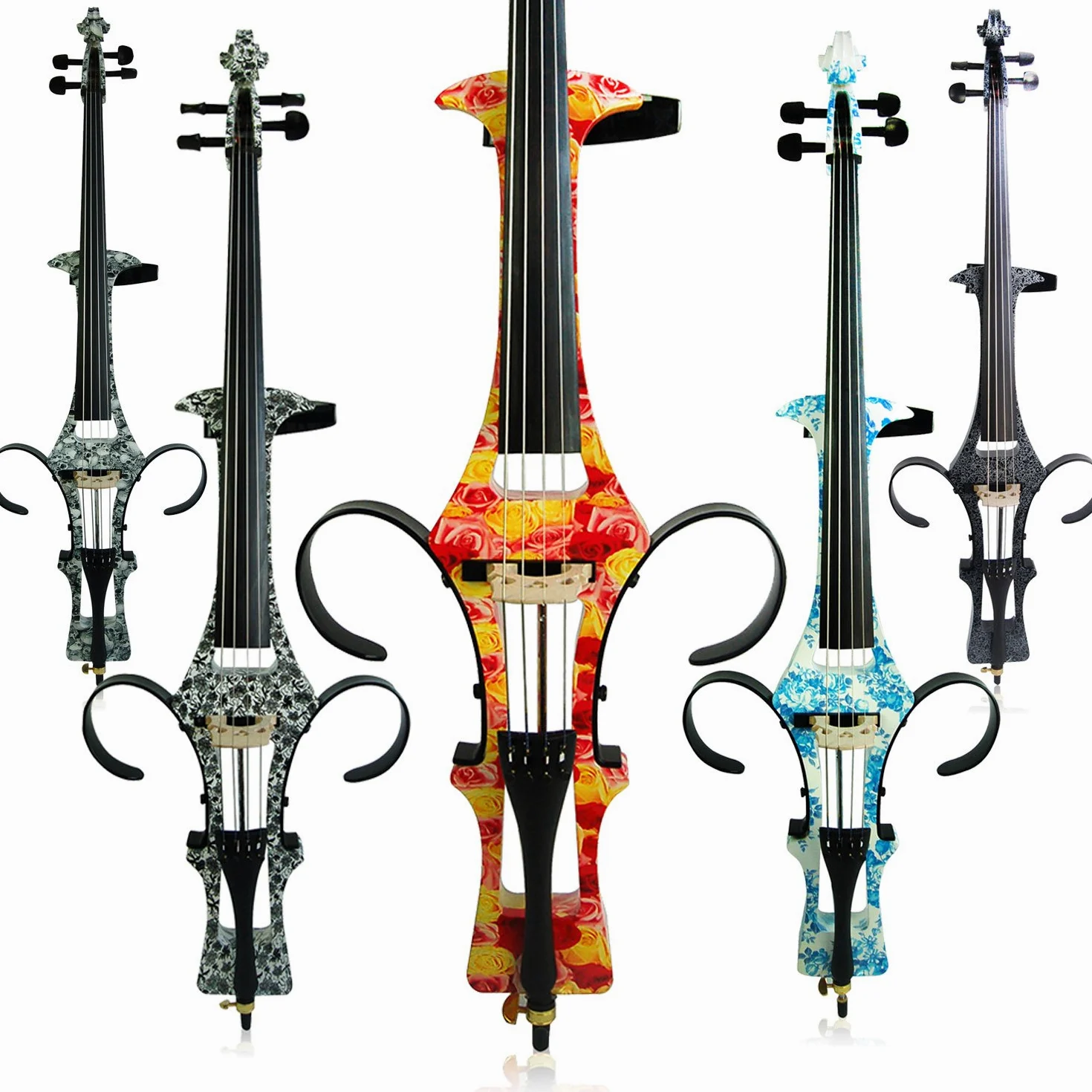Aliyes Handmade Professionali Donne/Gril Legno Solido Violoncello Elettrico 4/4 Full Size Silenzioso Elettrico Violoncello Rosa