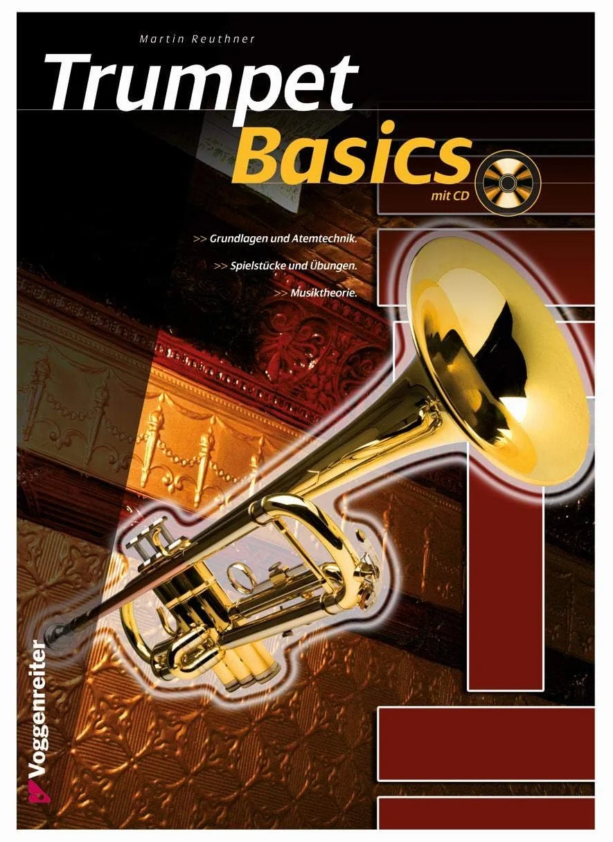 Tromba in Sib TTR-171 in ottone - completa con bocchino, custodia, accessori + metodo per tromba “Trumpet Basics”