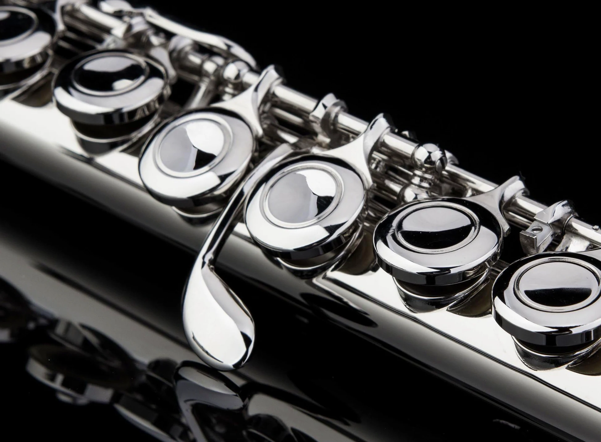 Gloria chiusi fori C flauto con custodia, panno per tuning asta e guida per grasso e guanti, Nickel silver