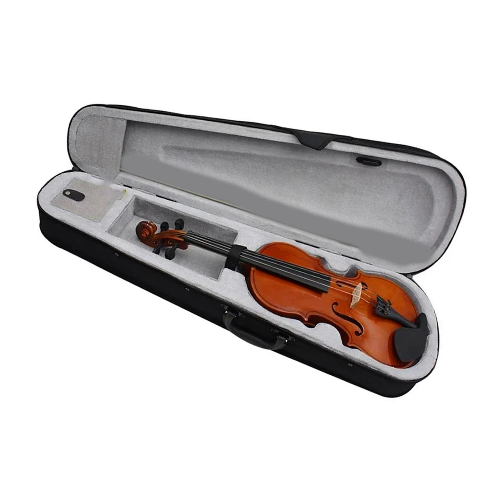 Violini Acustici Un Violino Acustico In Legno Massello Naturale Di Dimensioni Standard Perfetto Per I Principianti.(1/8)