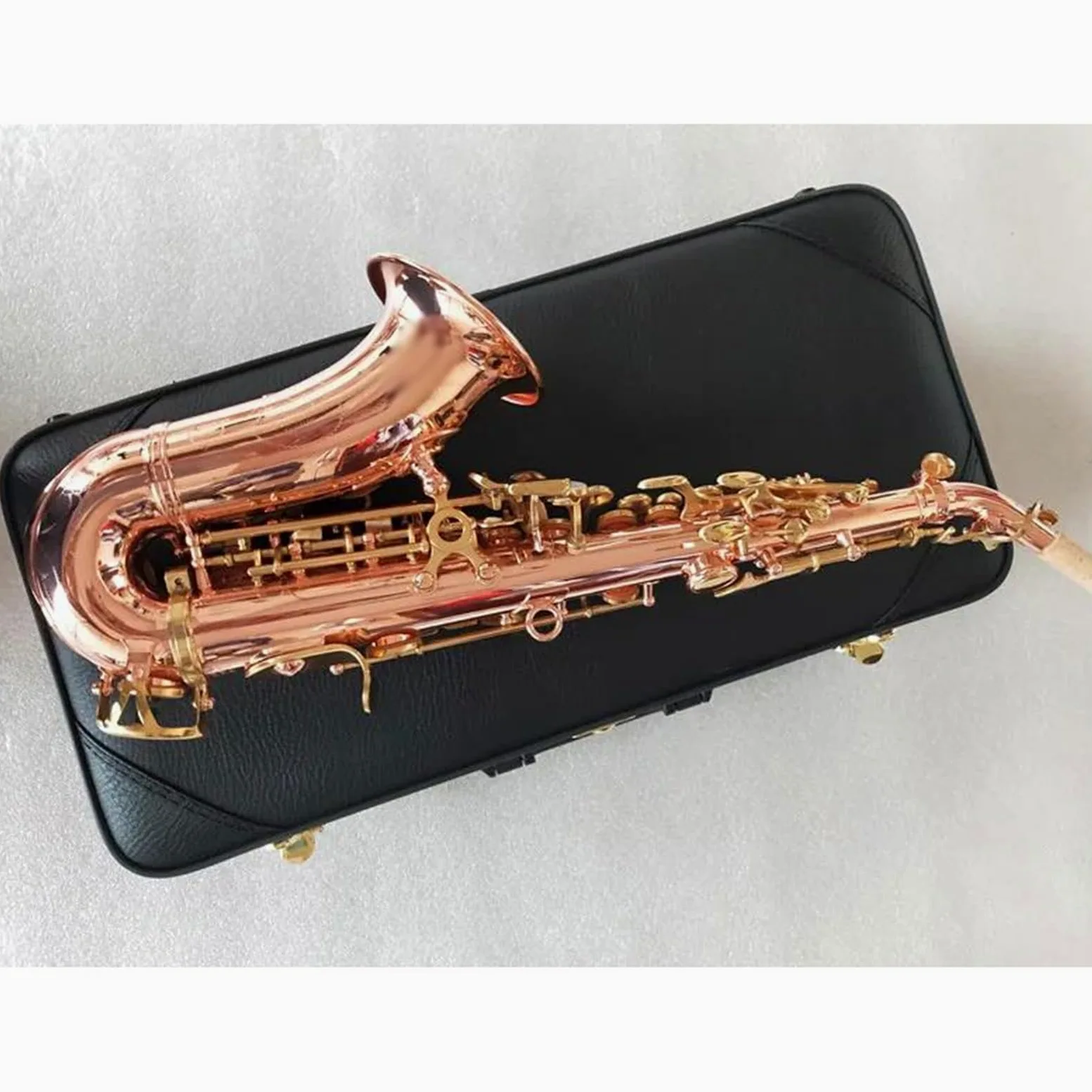 sassofono Sassofono Soprano Strumento Musicale Curvo Sax Soprano Curvo Professionale In Rame Fosforato