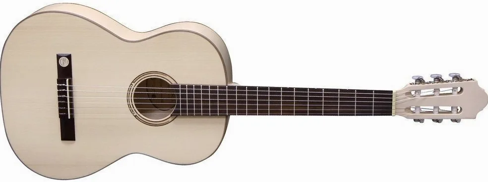 GEWA chitarra da concerto, chitarra classica Pro Natura Silver - misura 7/8 (ca. 11-13 anni) - tavola armonica in abete massello - fondo/fasce in acero - colore naturale - satinata