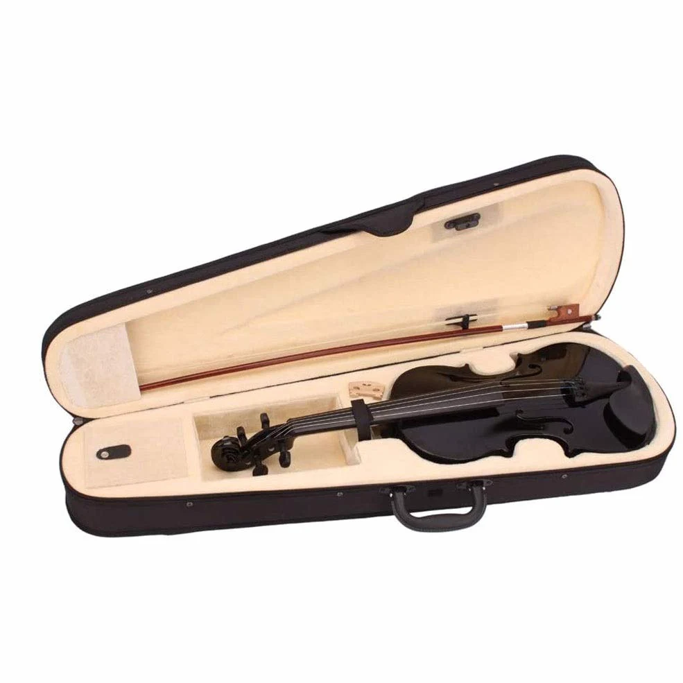 Violino Standard da Studente, per Principianti, 4/4 Violino Originale di Alta qualità a grandezza Naturale Violino for Adulti Principiante Appassionato di Studenti con Custodia, Arco e colofonia
