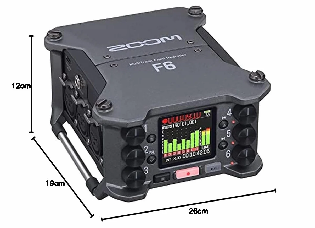 Zoom 316305 F6 Registratore audio nero