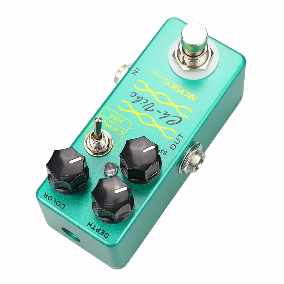 Mosky CH-VIBE - Pedale Chorus/Vibrato stile vintage, verde