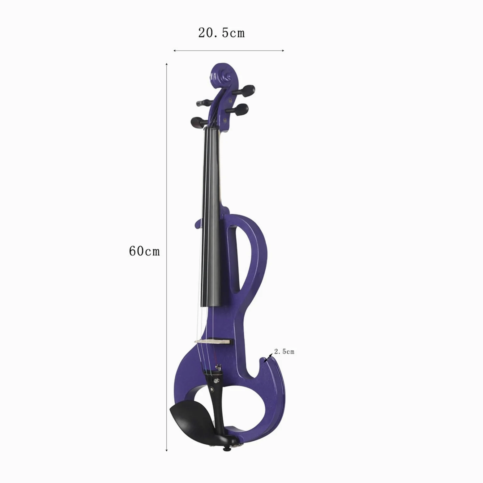Violino Set Violino Elettronico 4/4 per Principianti Adulti per Suonare Strumenti A Corda Opzionali Violino Elettronico (Color : Purple)