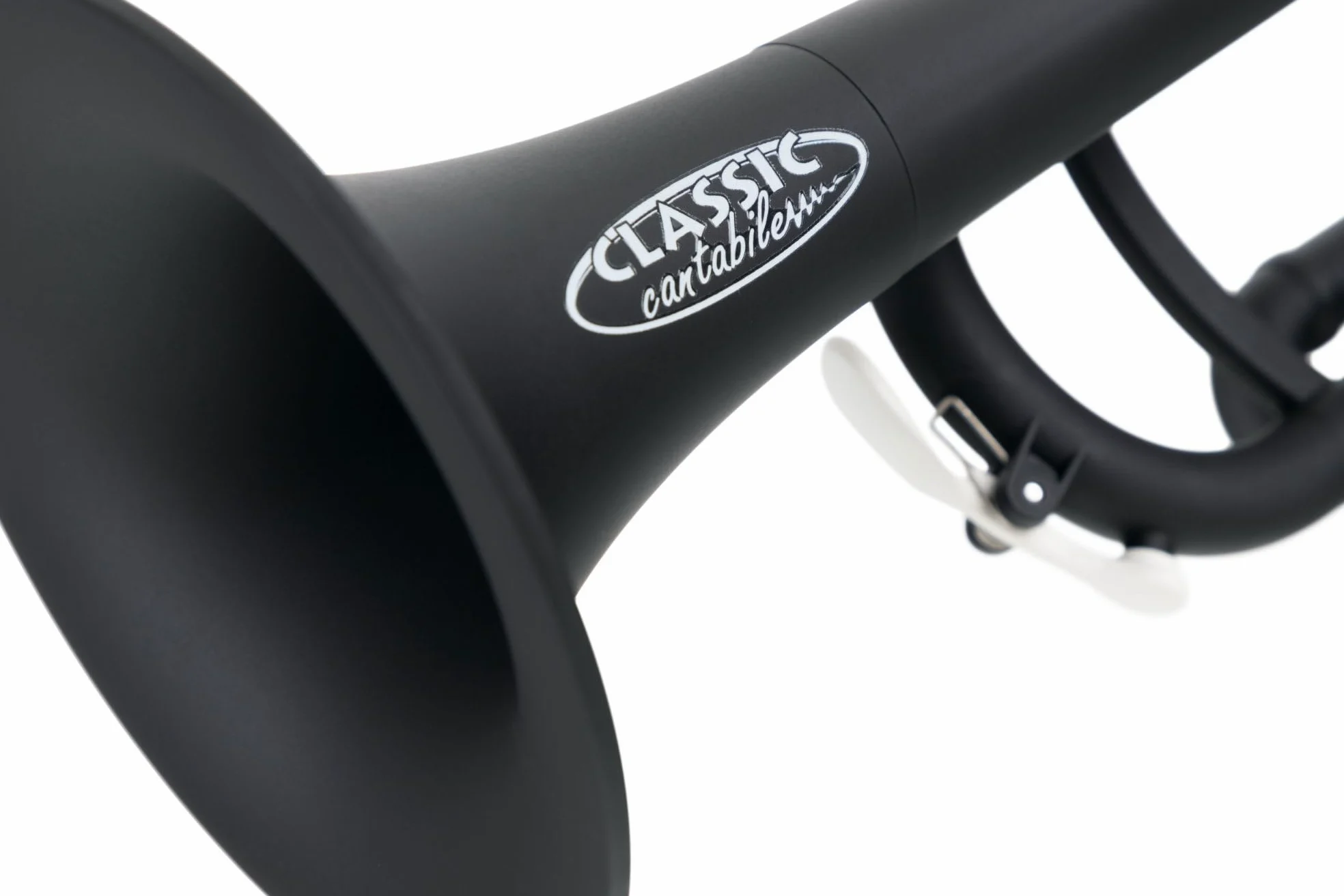 Classic Cantabile MardiBrass Tromba in ABS Plastica - Valvole Perinet - 510g leggera - Foratura: 11,6 mm - incl. Bocchino e Custodia - opaca nera