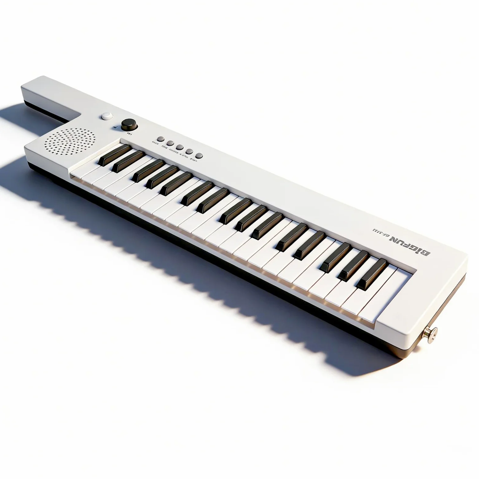 Organo Elettronico per Chitarra Portatile con Tastiera a 37 Tasti, Mini Keytar per Esercitazioni/esibizioni Musicali (BF-3755 bianco)
