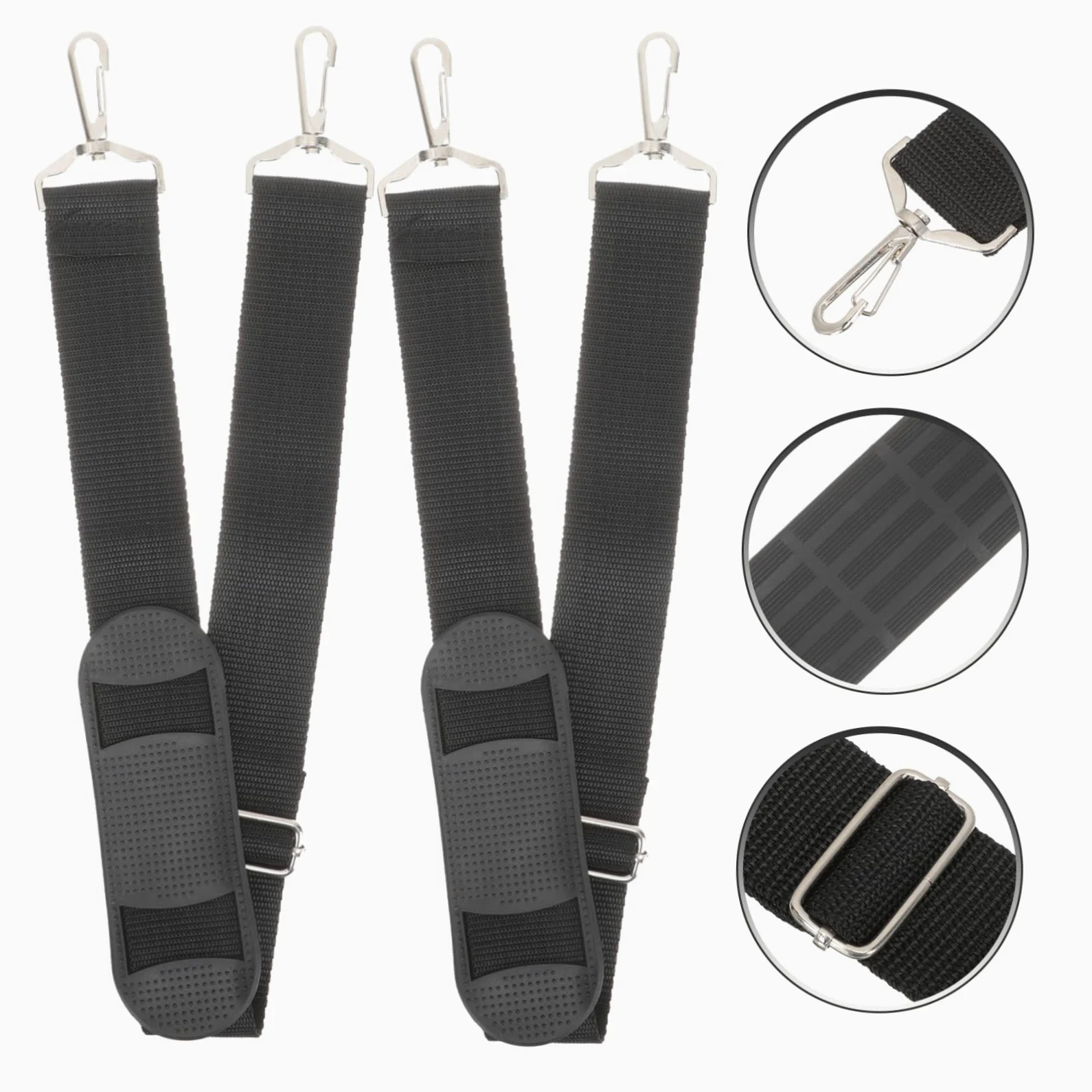 Tracolla Imbottita in Materiale Canvas e Metallo 2 Pezzi per Custodia Violino Regolabile e Facile da Trasportare, per Performance All'aperto