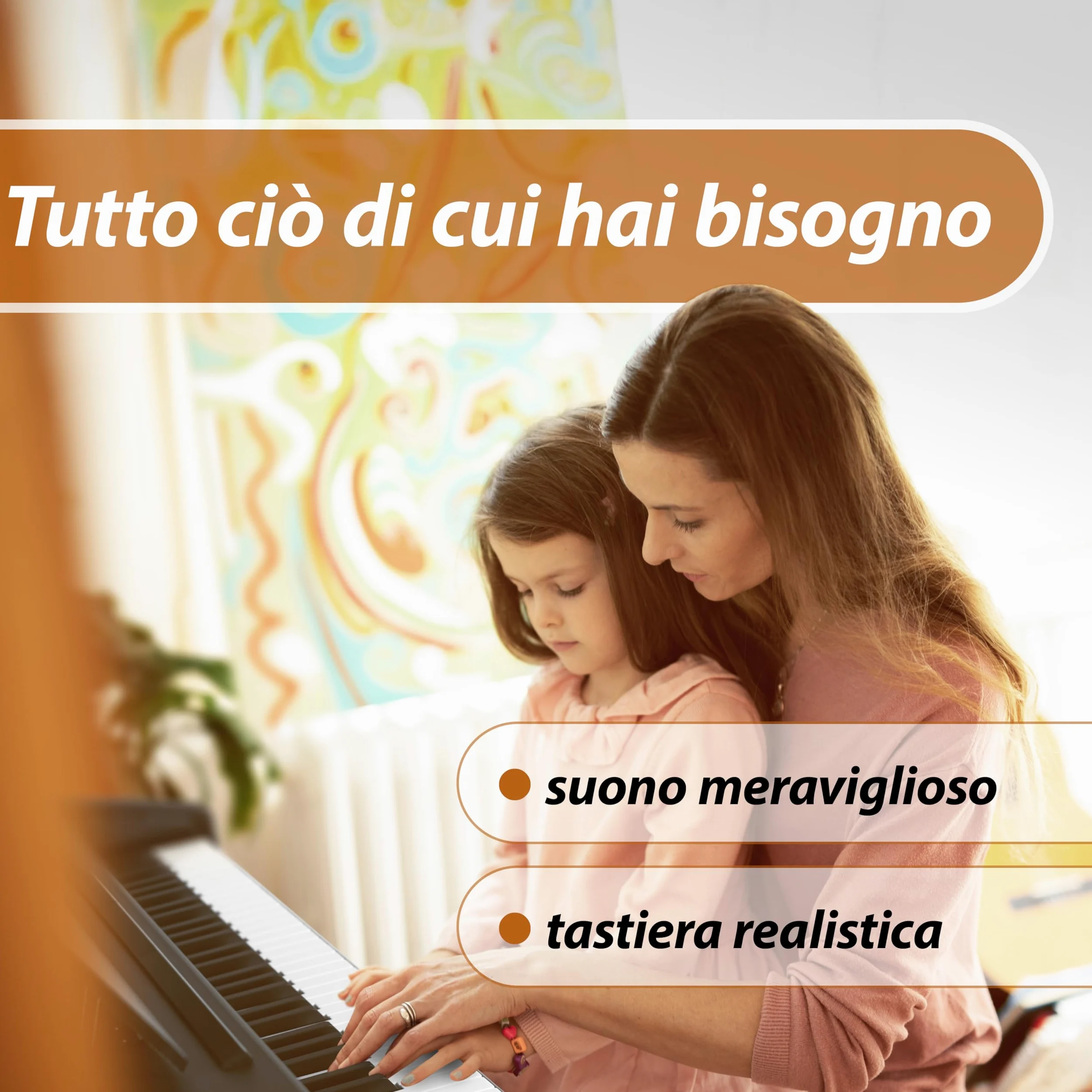 Classic Cantabile DP-50 SM Pianoforte digitale - 88 Tasti con tastiera pesata hammer action - Pianola musicale con USB, 32 polifonia, 14 voci, 3 pedali - Piano digitale per scuola - Nero opaco