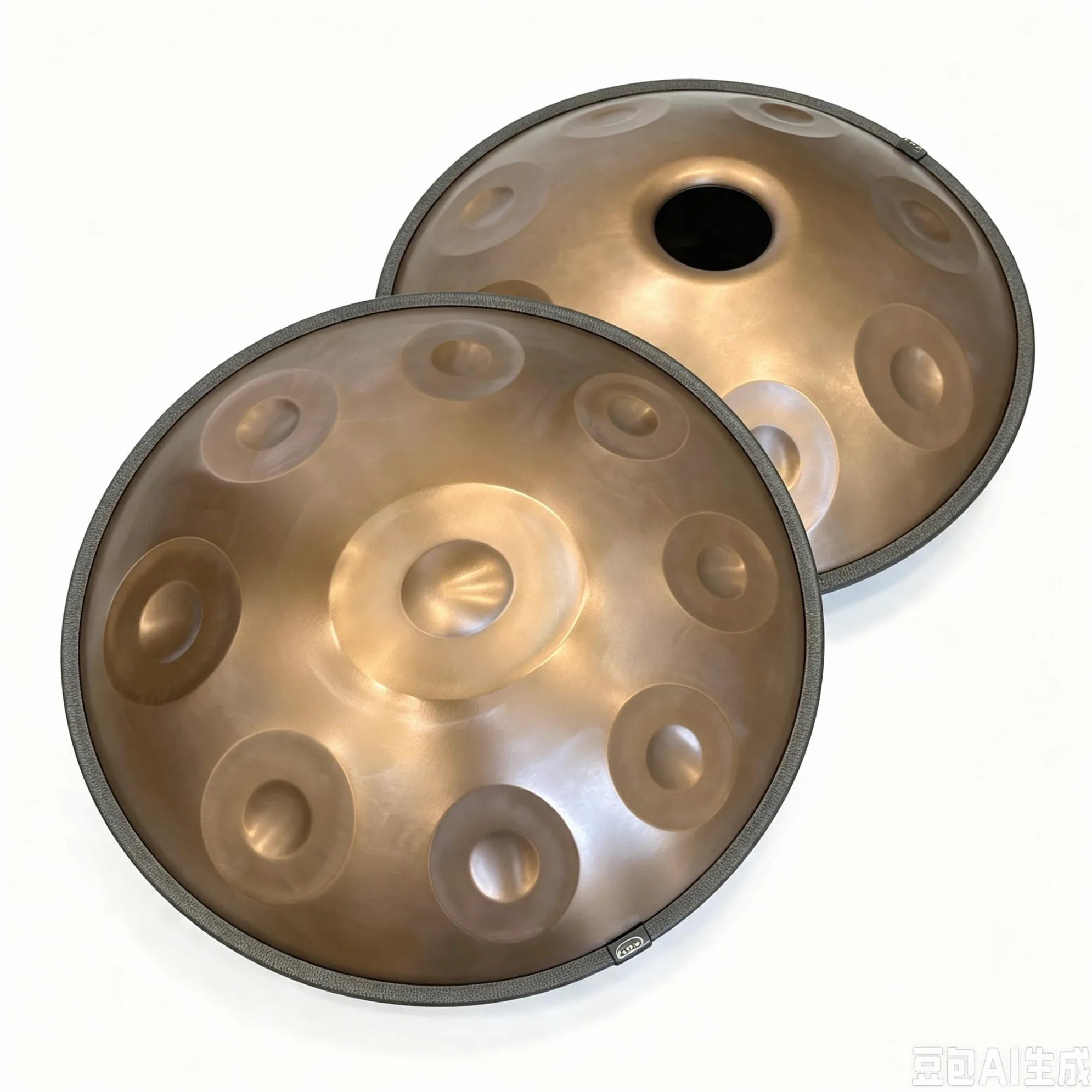 Handpan Da 22 Pollici, 17 Note, 440 Hz In Re Minore, Strumento A Percussione In Acciaio, Supporto Resistente E Borsa Da Viaggio, Armonico Professionale Per La Terapia Del Suono
