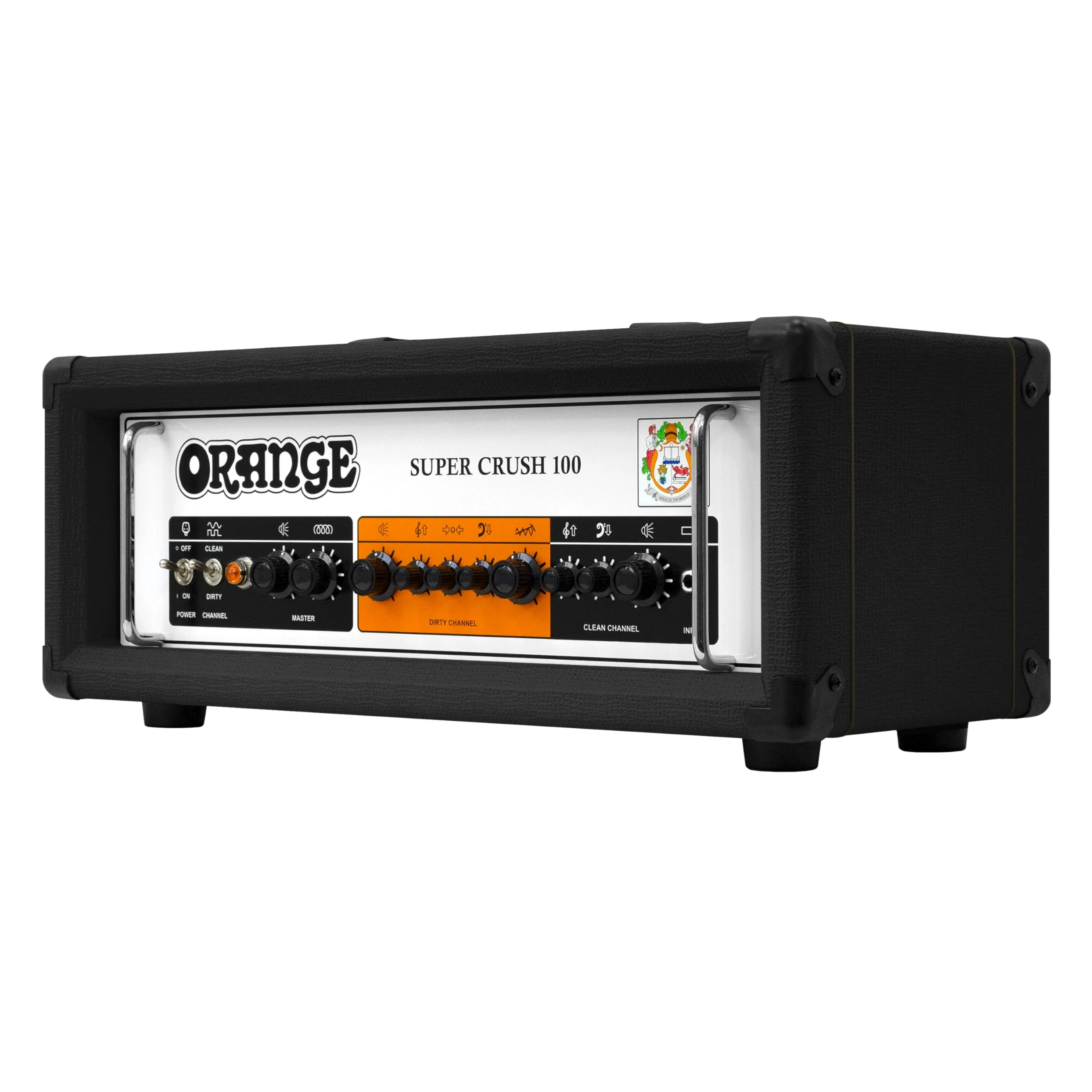 Gitaarversterker Top Orange Crush Super Crush 100-100 Watt Zwart (SUPERCR100HBB)