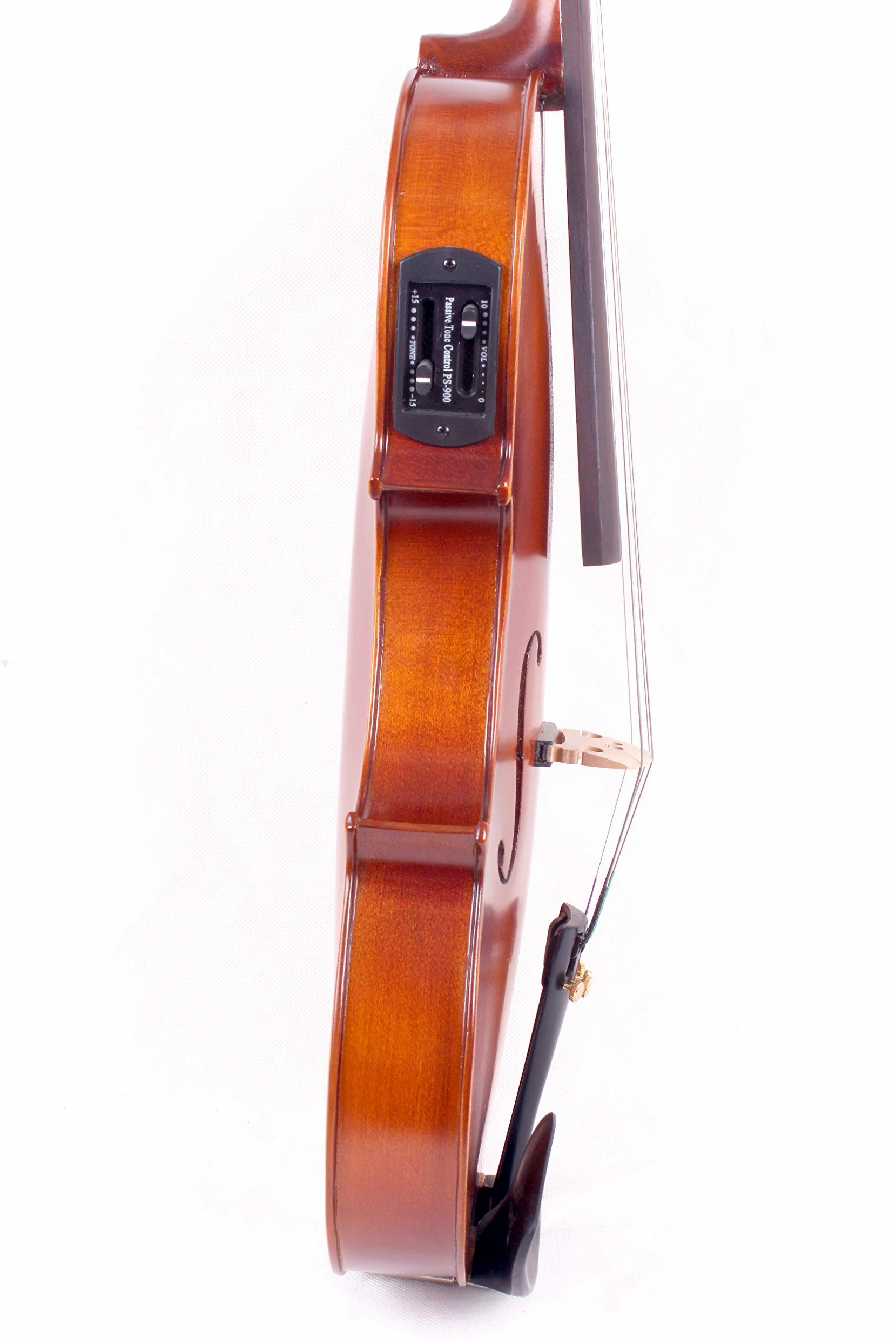 Yinfente 4/4 Acustico Elettrico Violino Acero Abete Legno Con violino Custodia Arco Violino Fatto a Mano Violino Elettrico Violino Big Jack con raccordi per violino in ebano