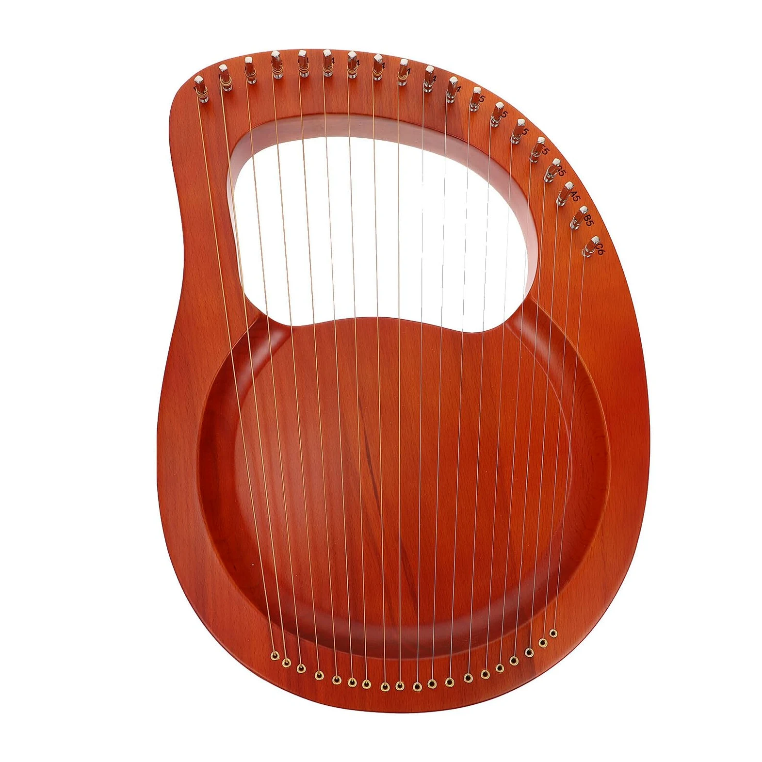 Arpa in Legno Corde Strumento Musicale Corde Portatile Chiave Di Accordatura in Legno Massello