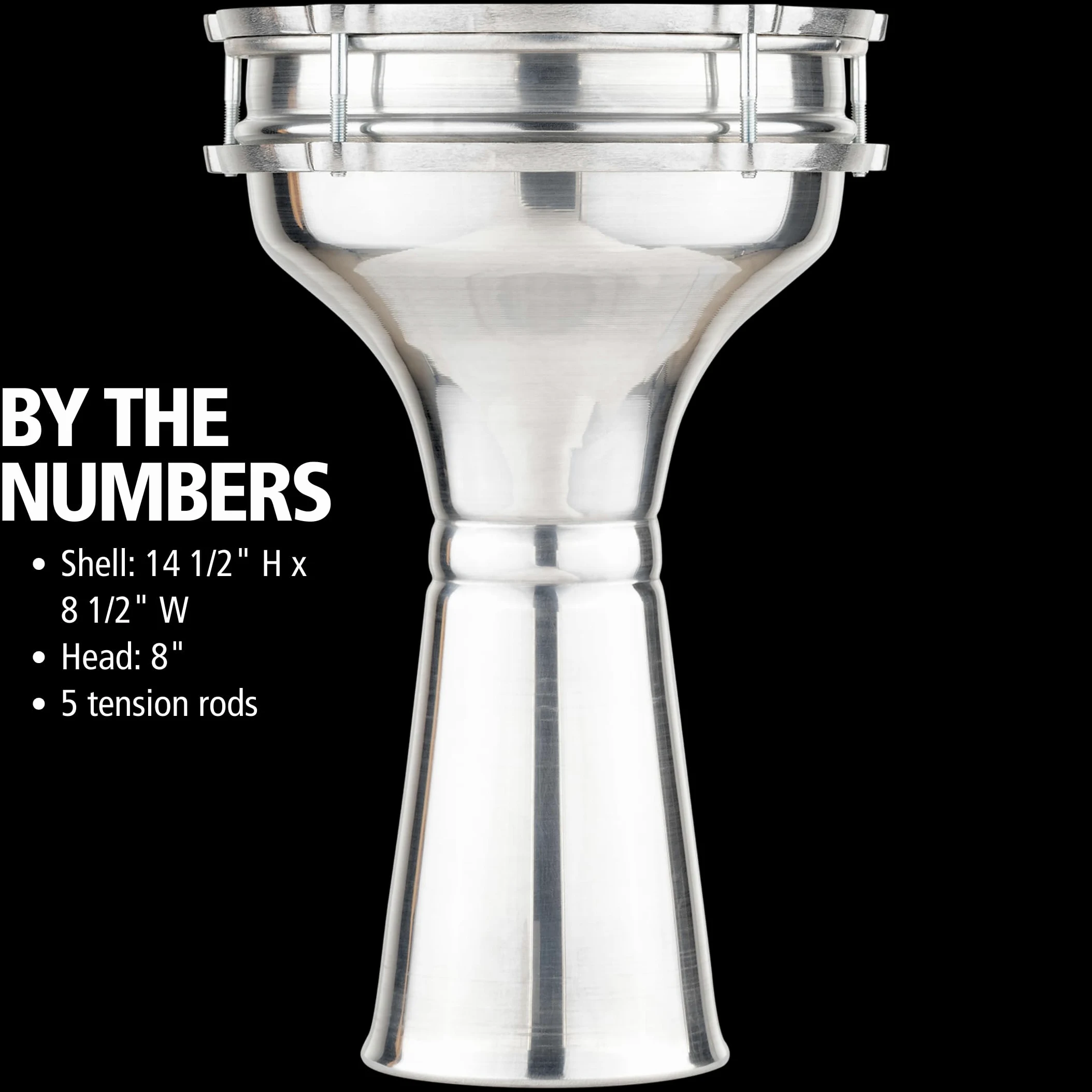 Meinl Percussion HE-104 Darbuka in Alluminio
