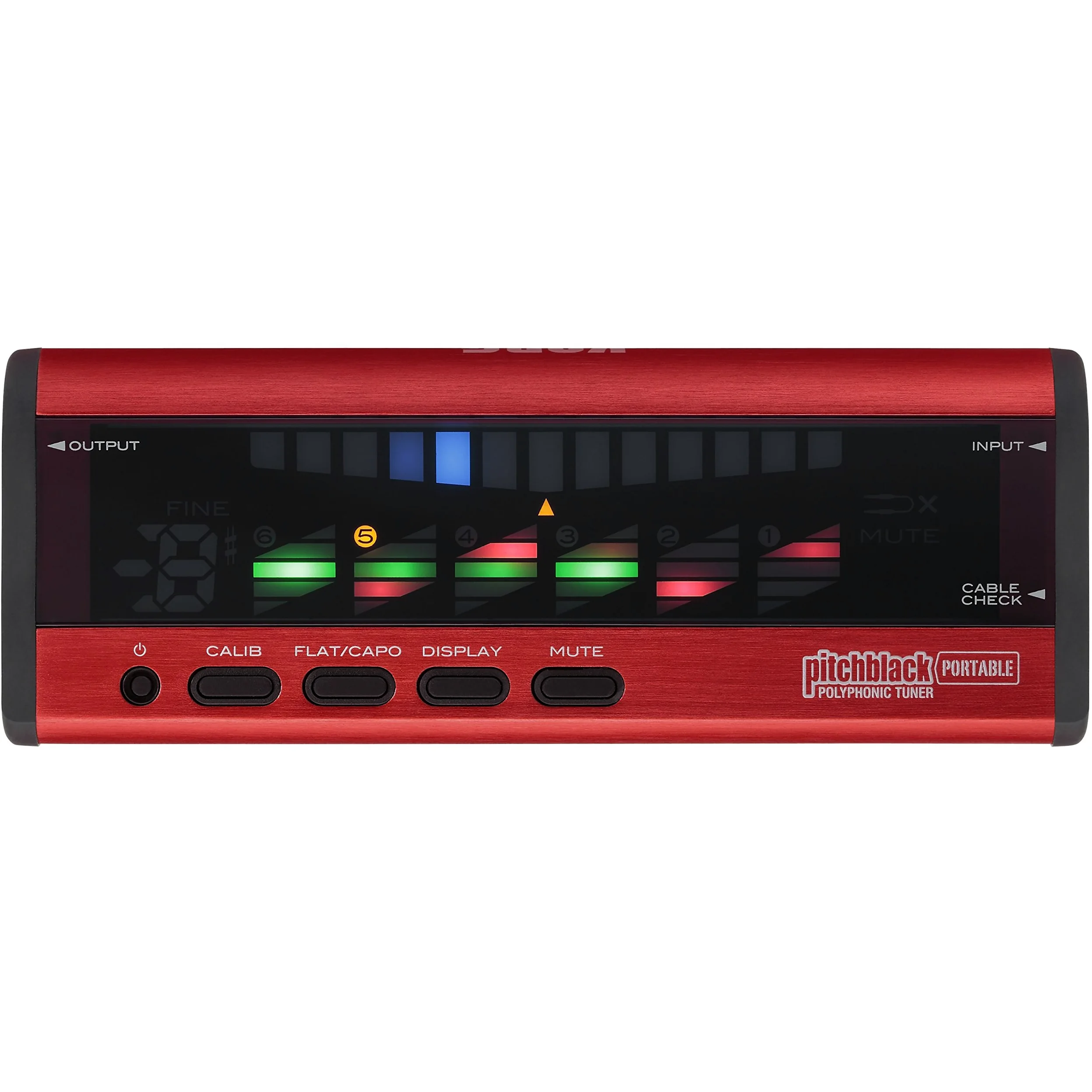 Korg Sintonizzatore polifonico per chitarra e basso, Rosso